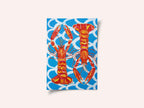 Langoustines On Blue