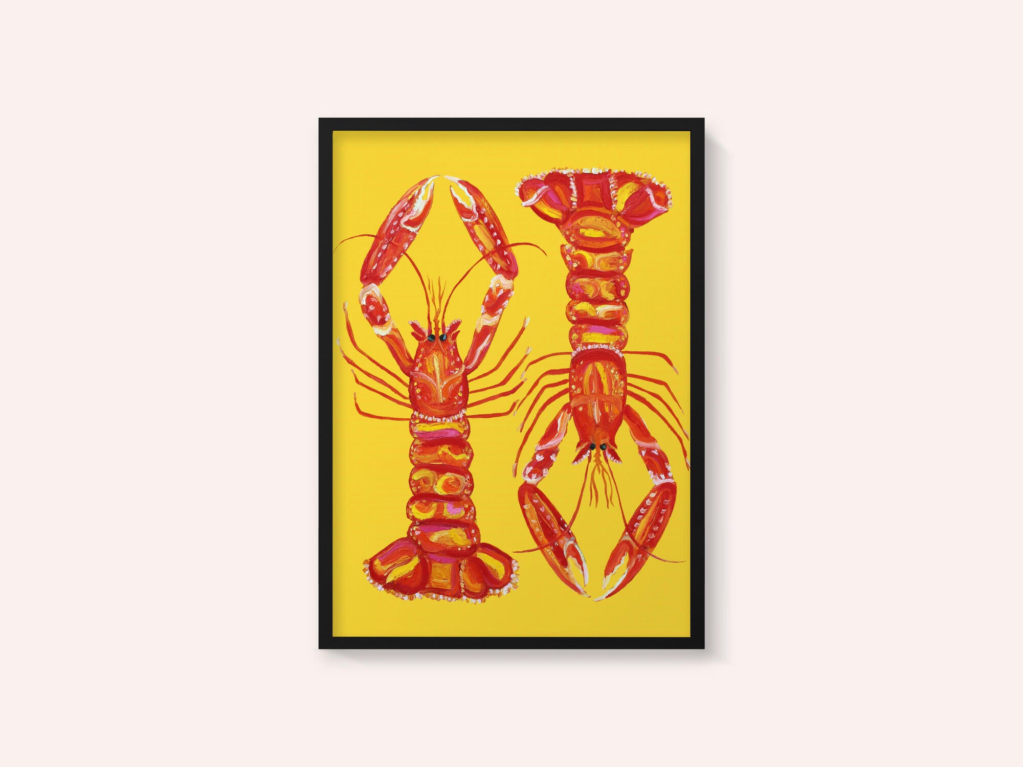 Langoustines On Yellow