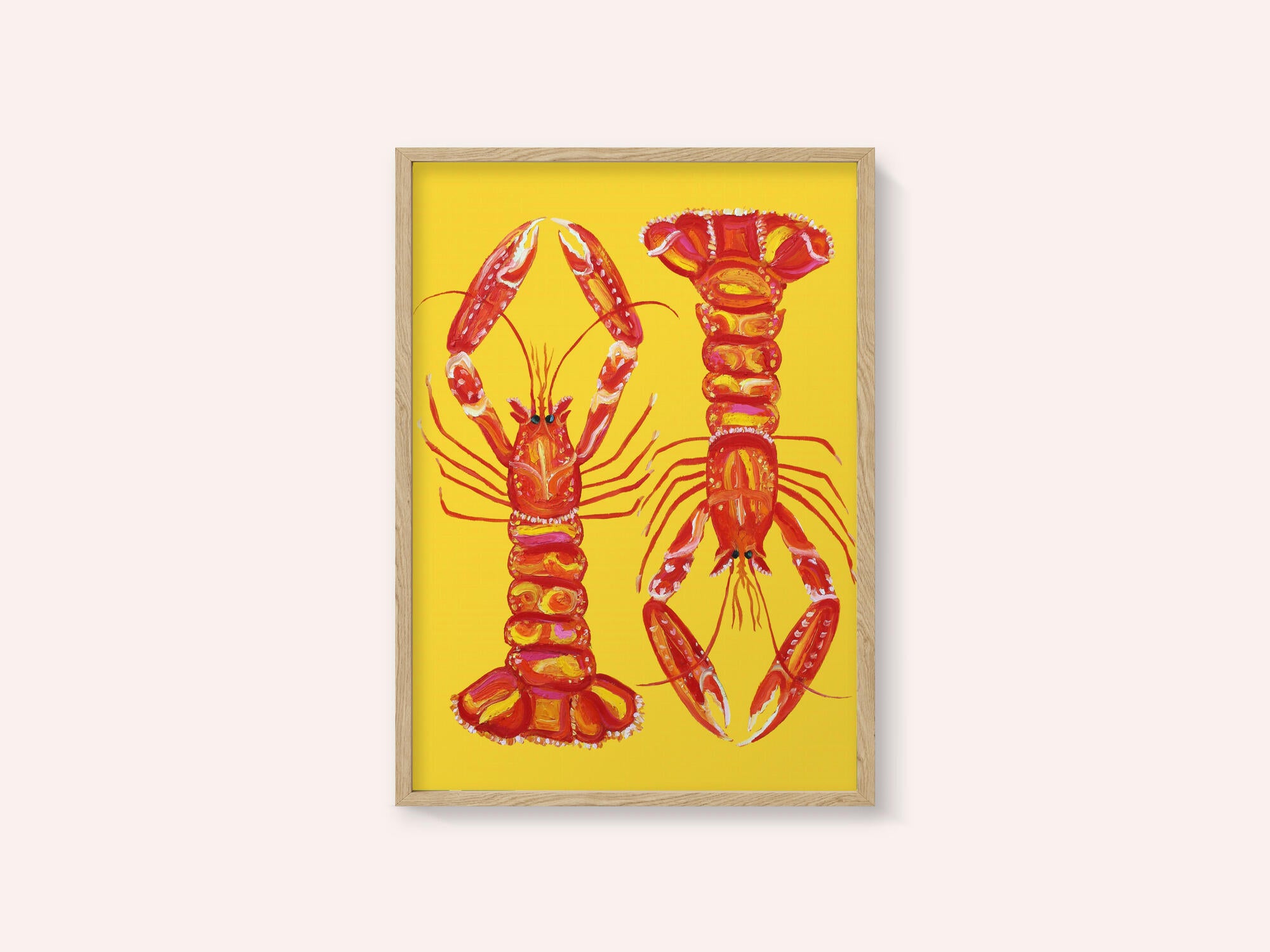 Langoustines On Yellow