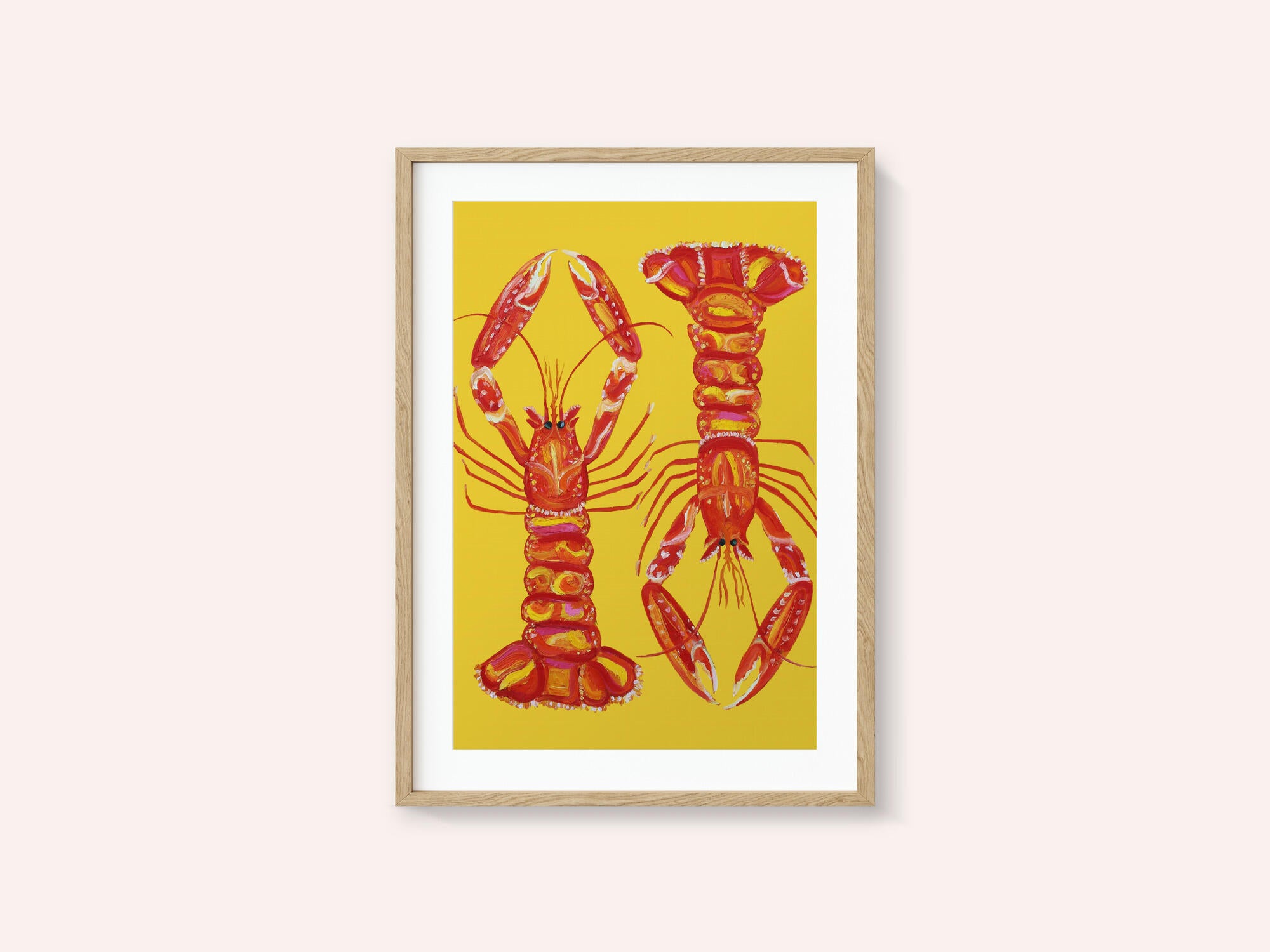 Langoustines On Yellow