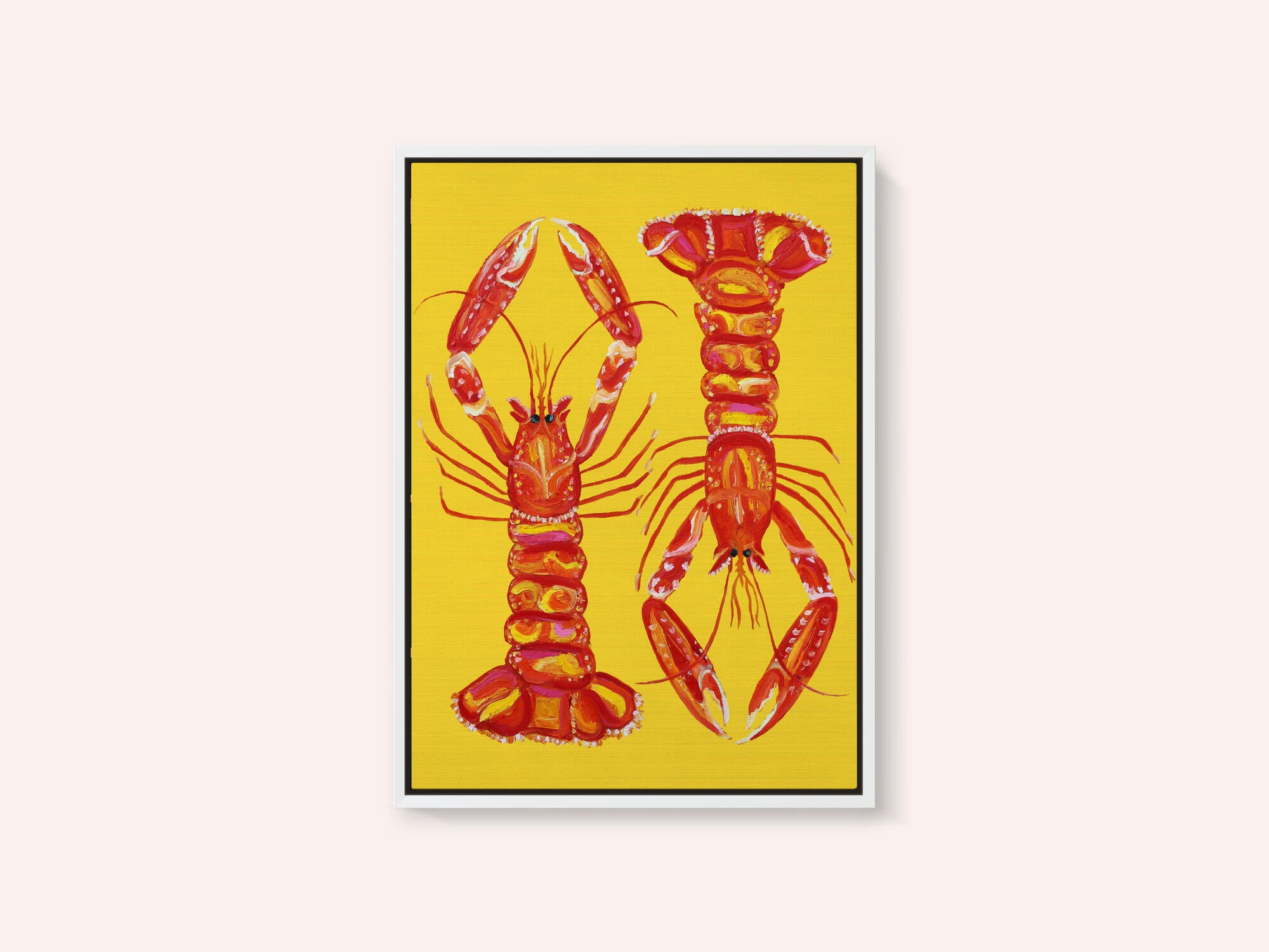 Langoustines On Yellow