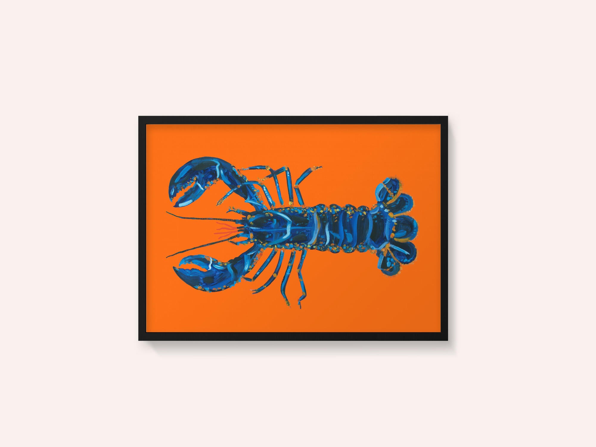 Lobster On Orange