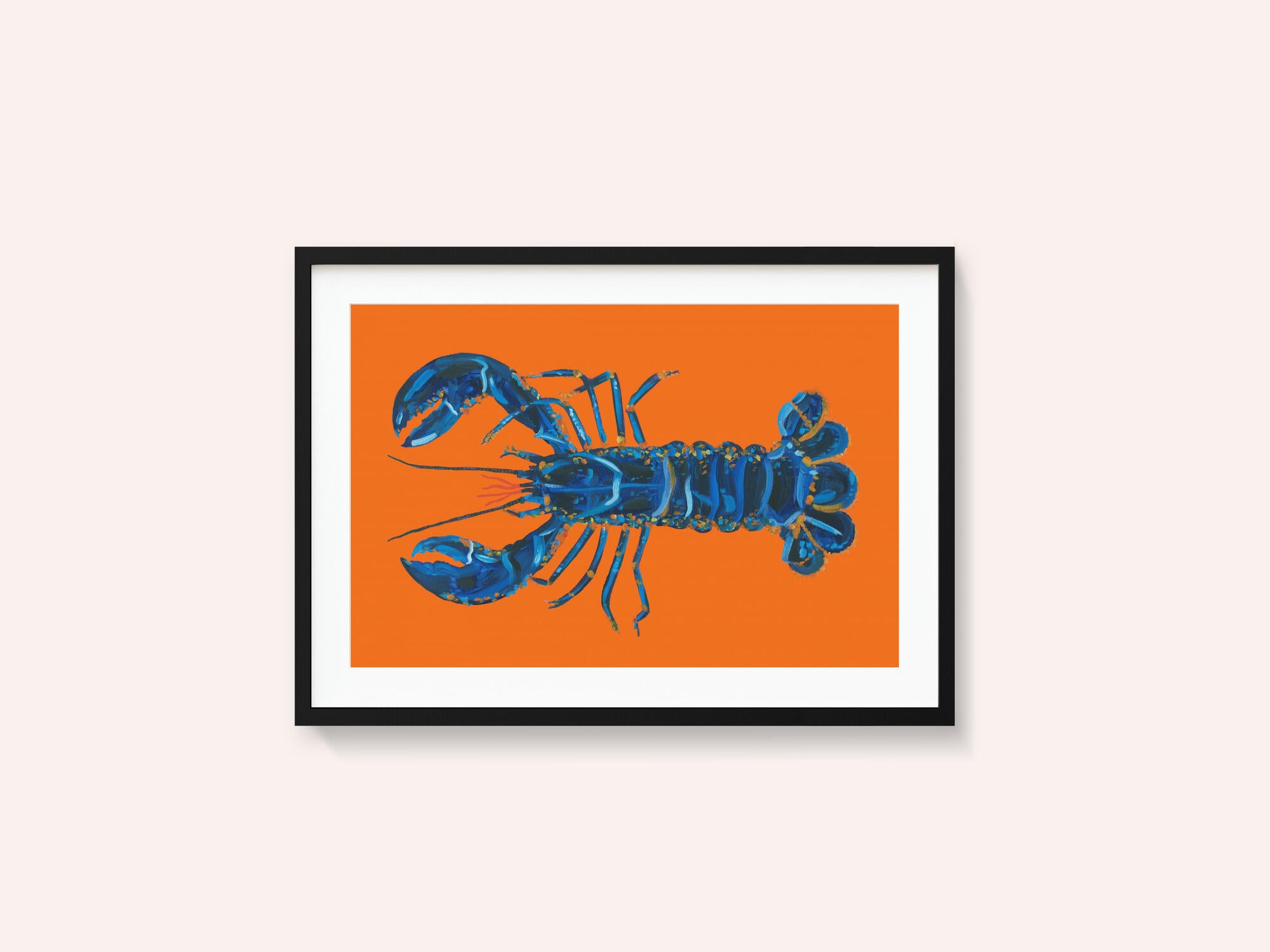 Lobster On Orange