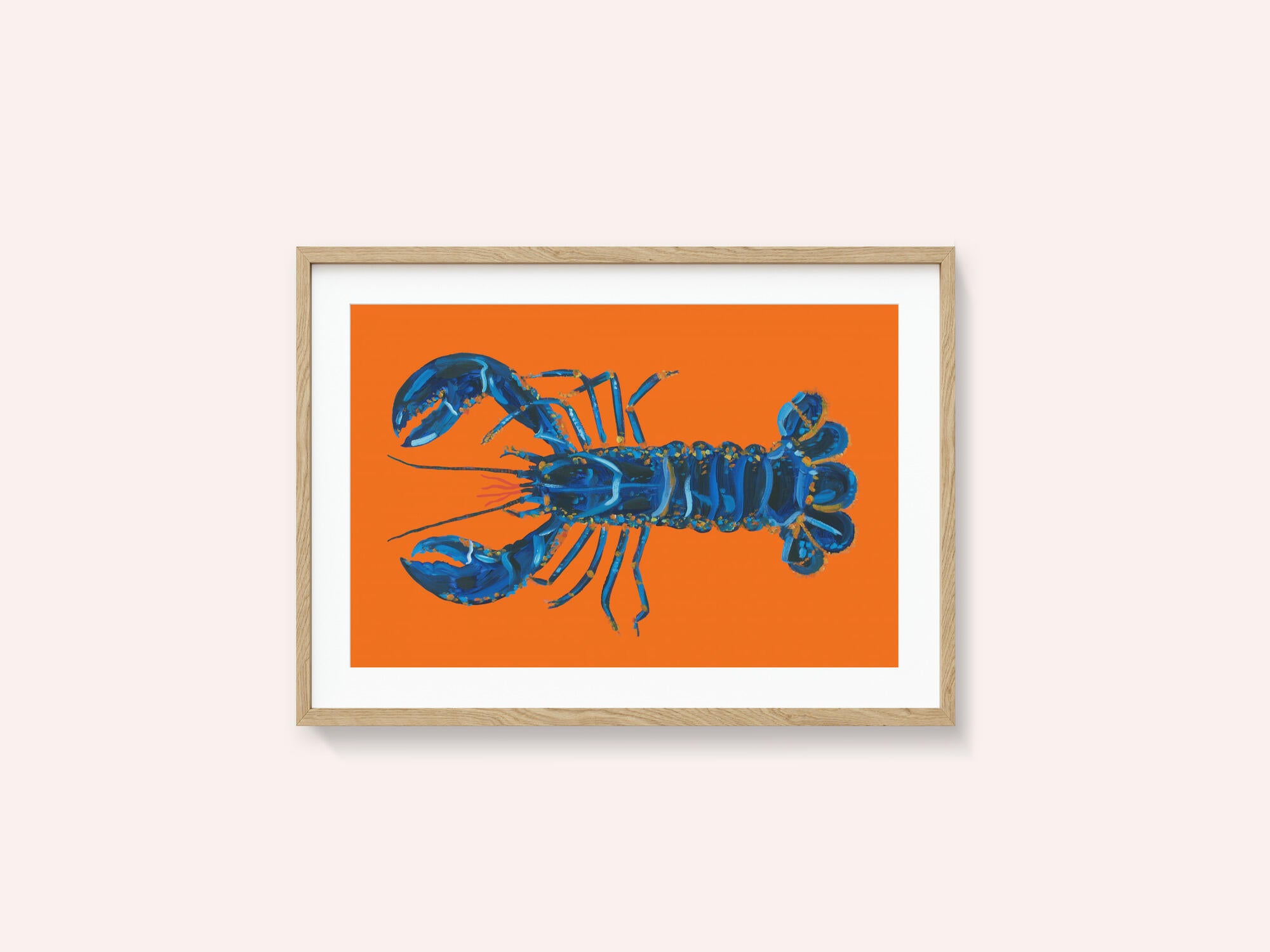 Lobster On Orange