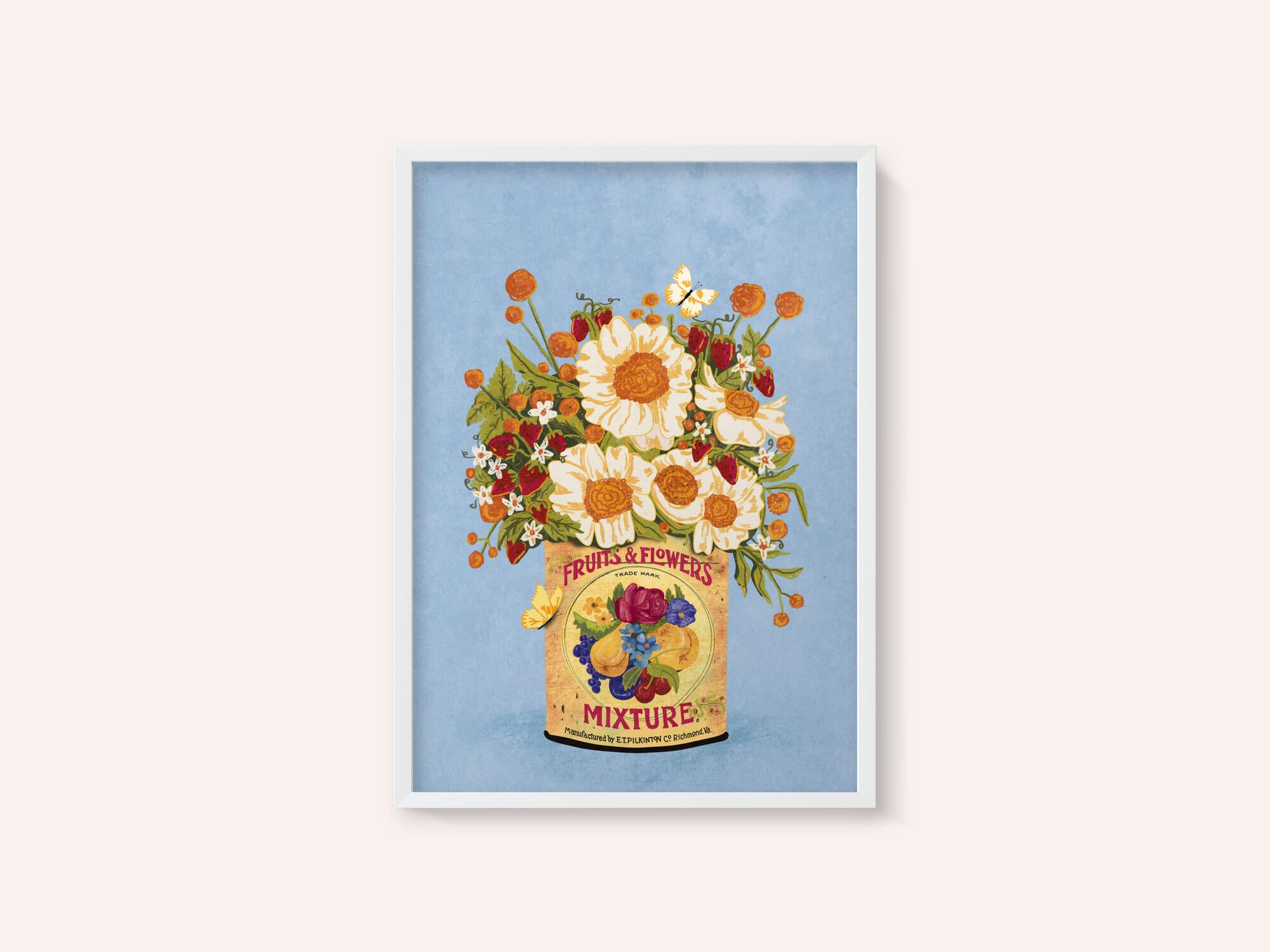 Flowers In a Vintage Tea Can