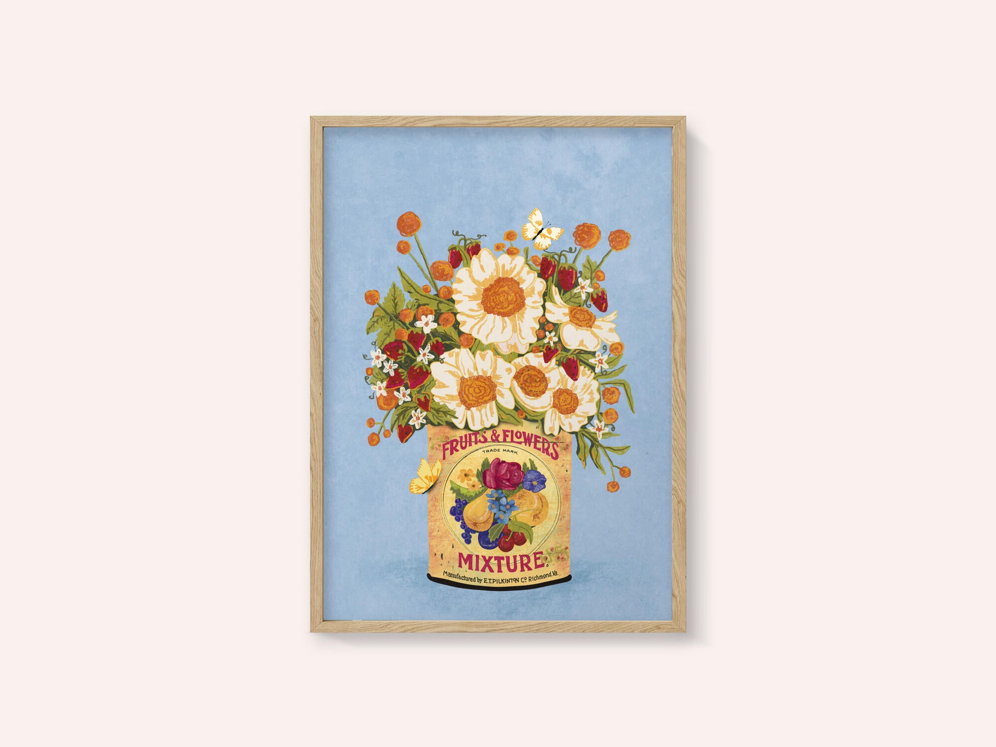 Flowers In a Vintage Tea Can