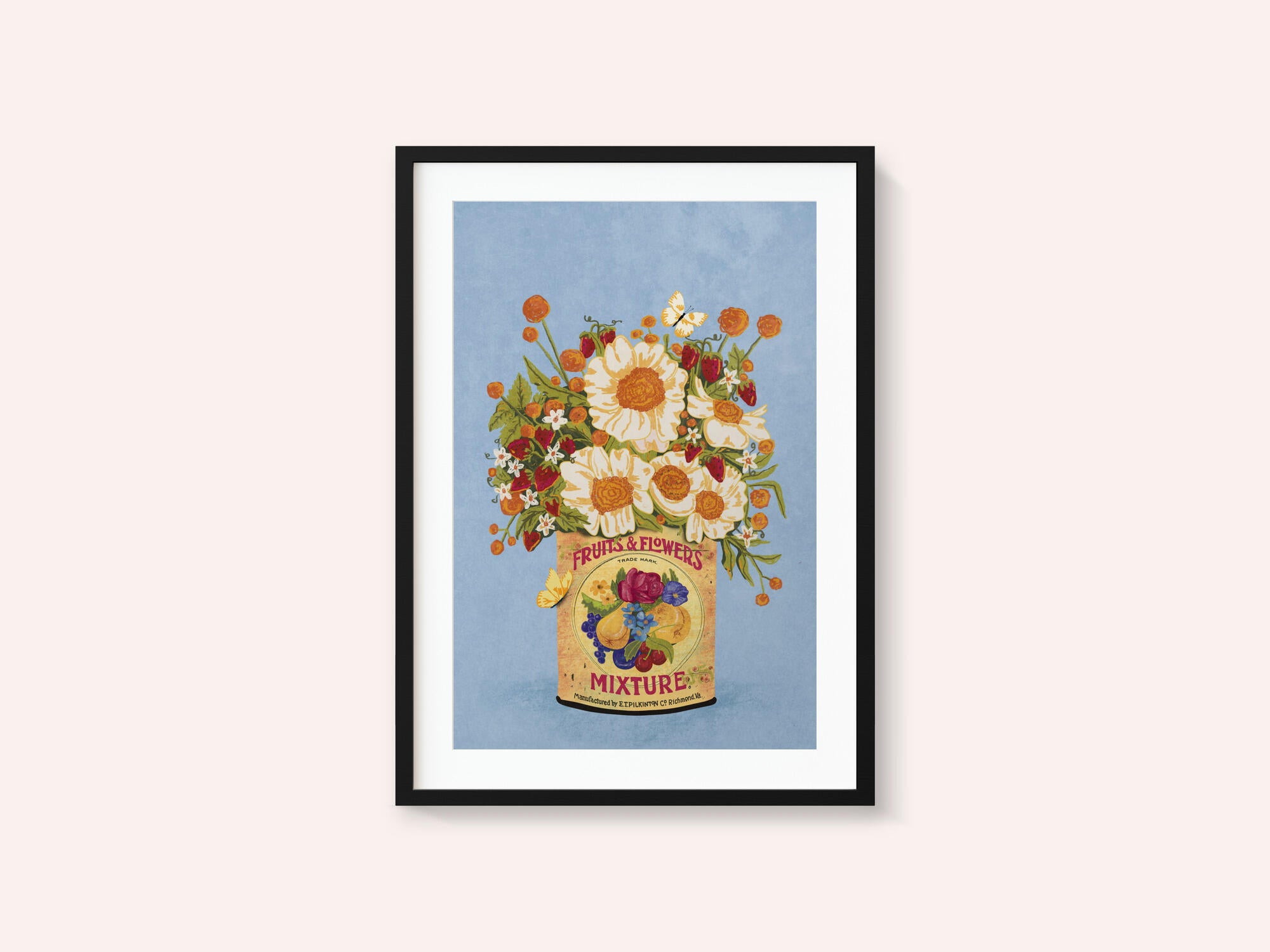 Flowers In a Vintage Tea Can