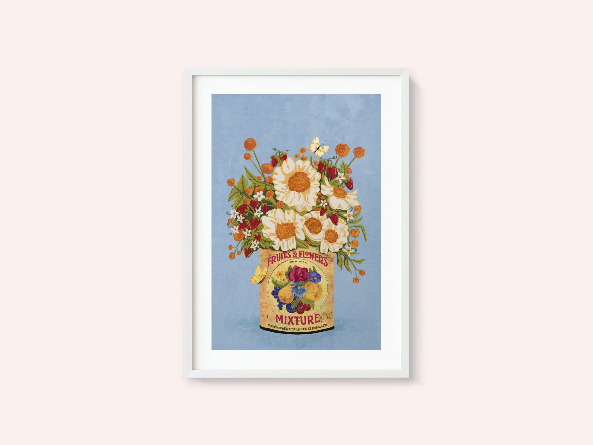 Flowers In a Vintage Tea Can