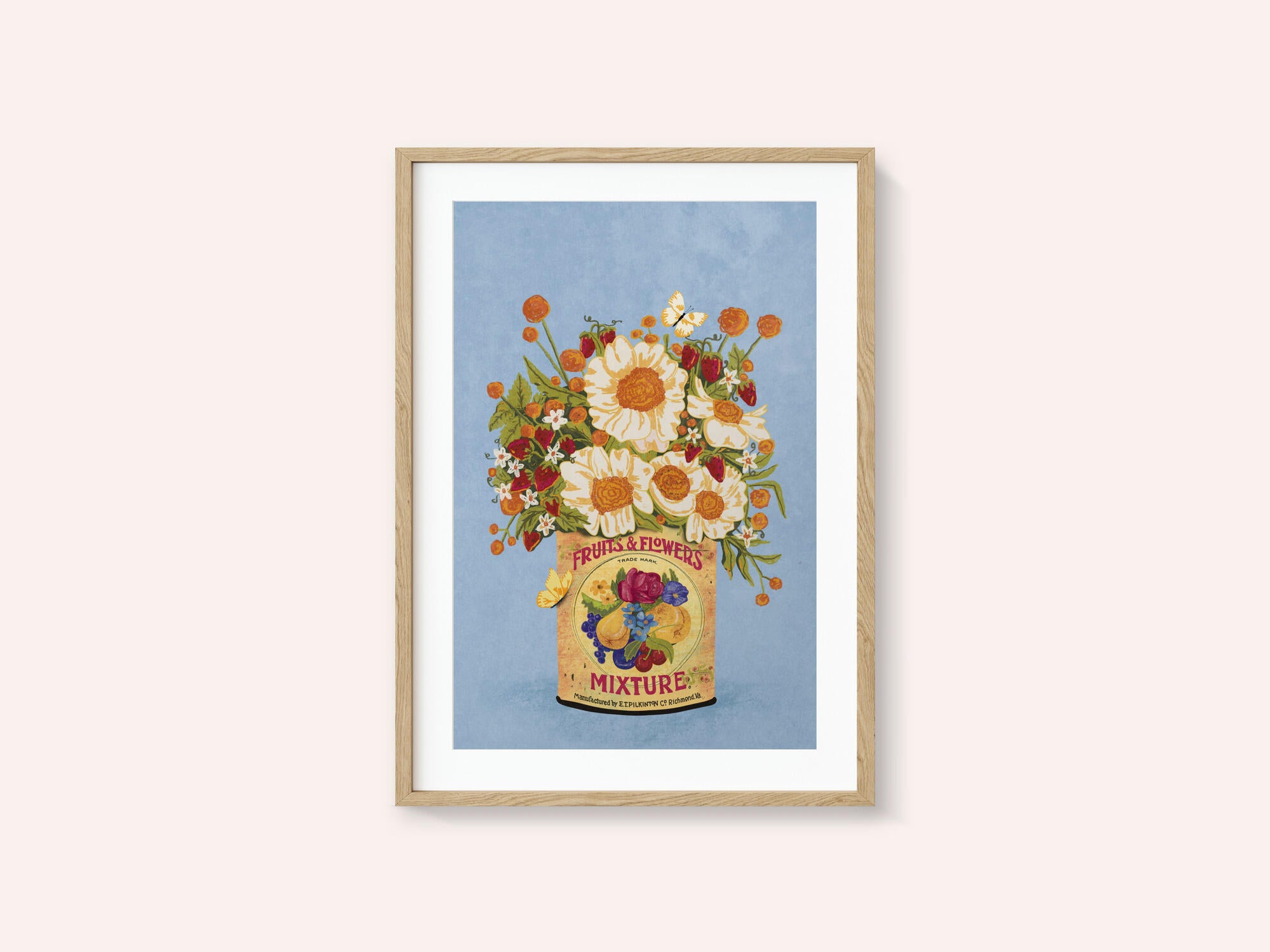 Flowers In a Vintage Tea Can