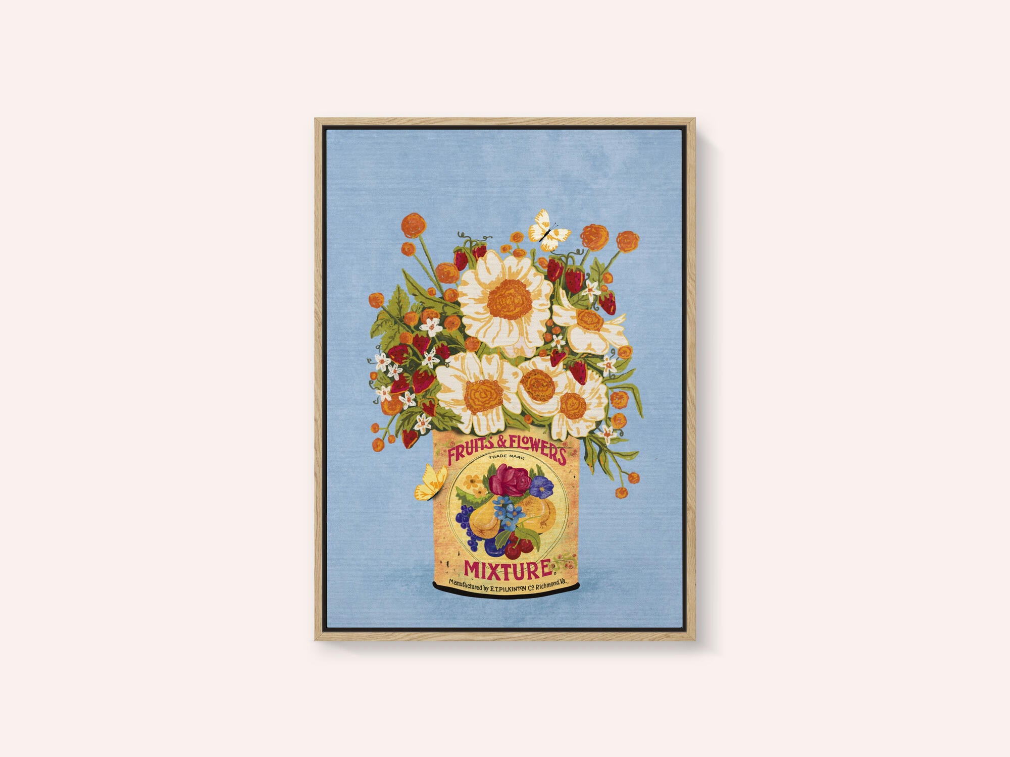 Flowers In a Vintage Tea Can