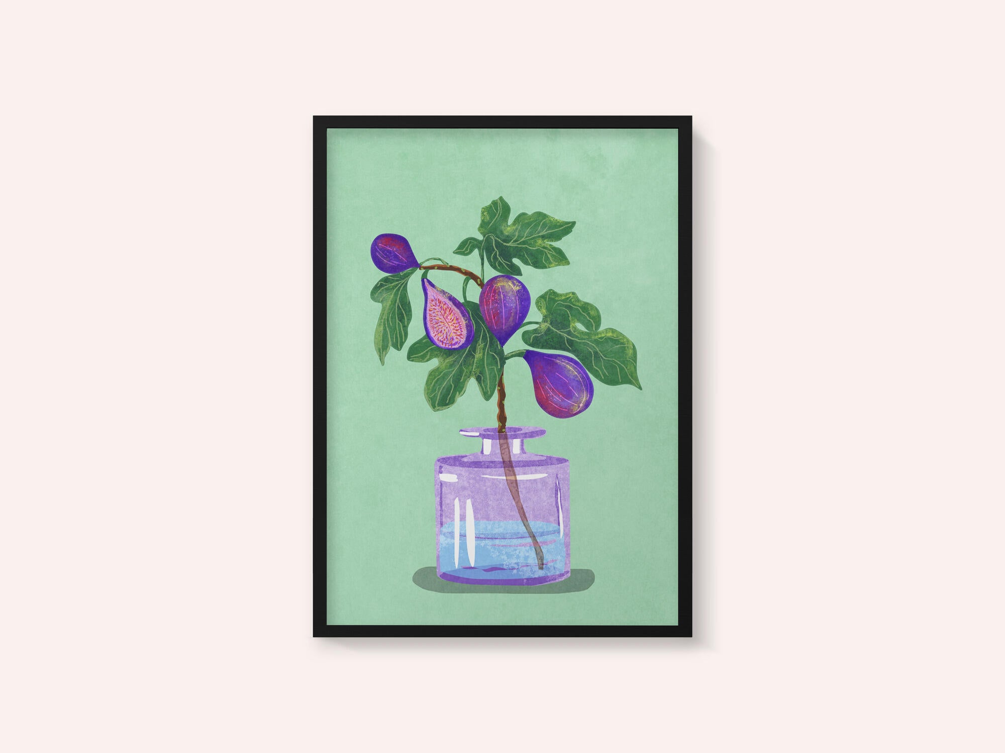 Figs Branch In Vase