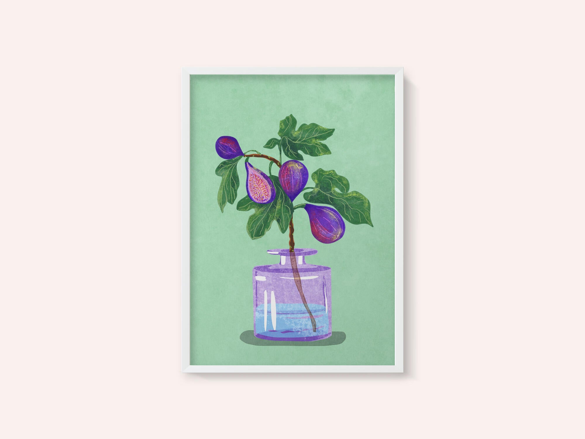 Figs Branch In Vase