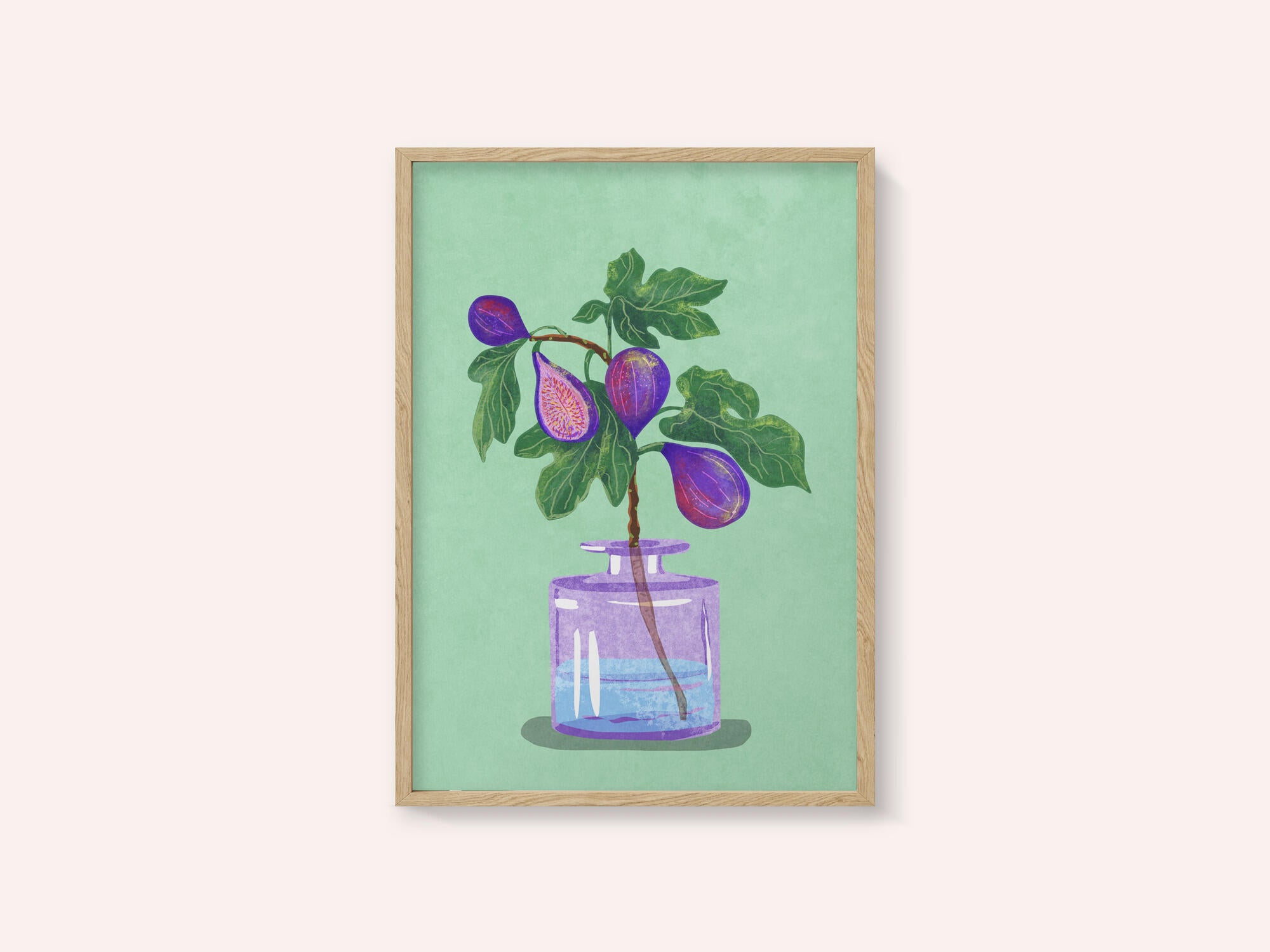 Figs Branch In Vase