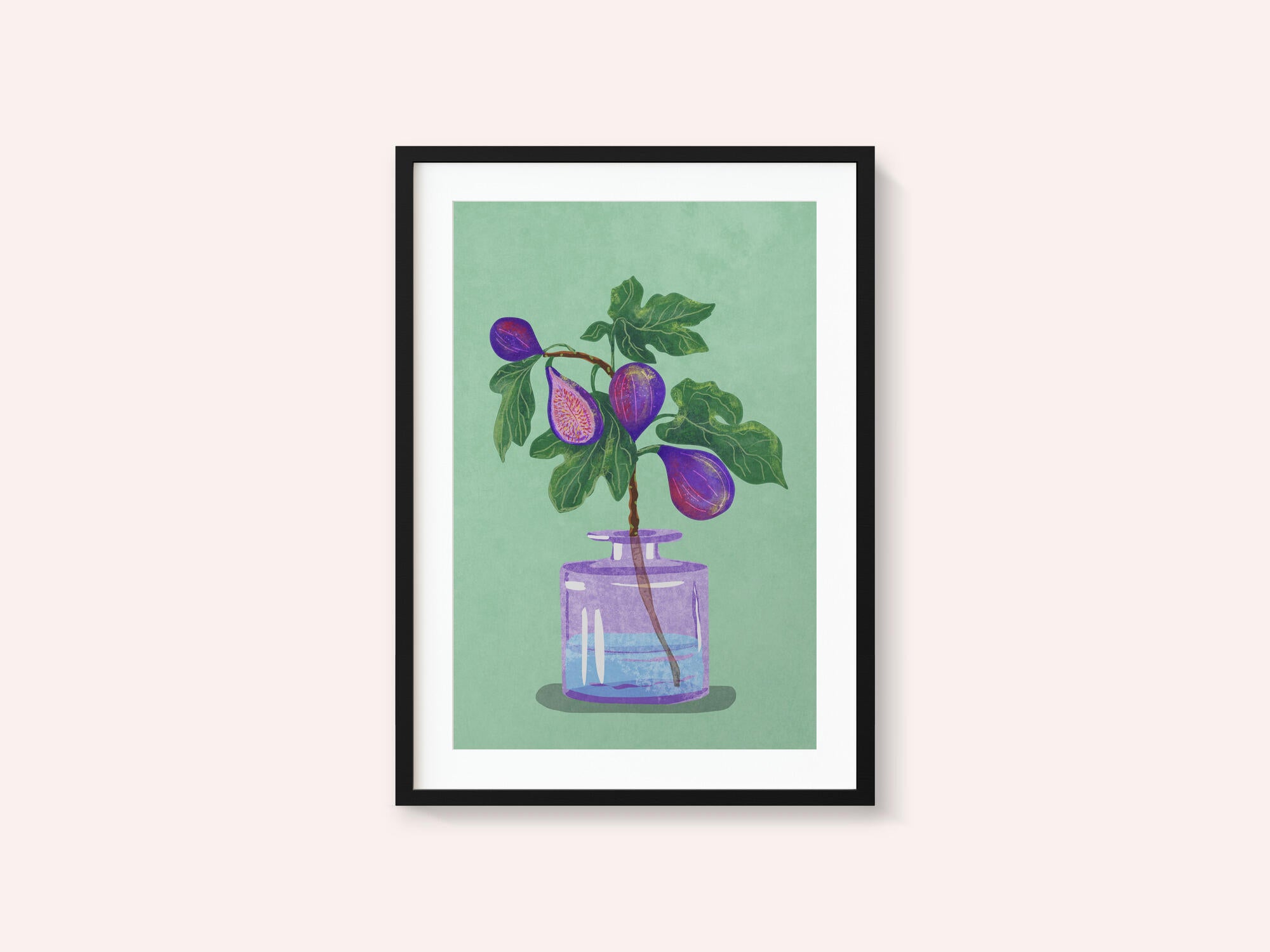Figs Branch In Vase