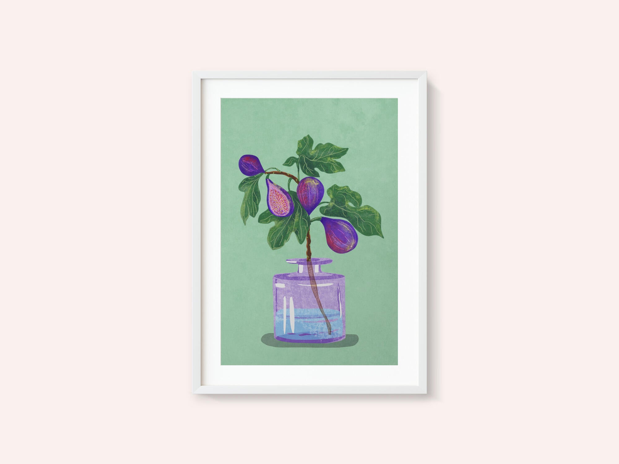 Figs Branch In Vase