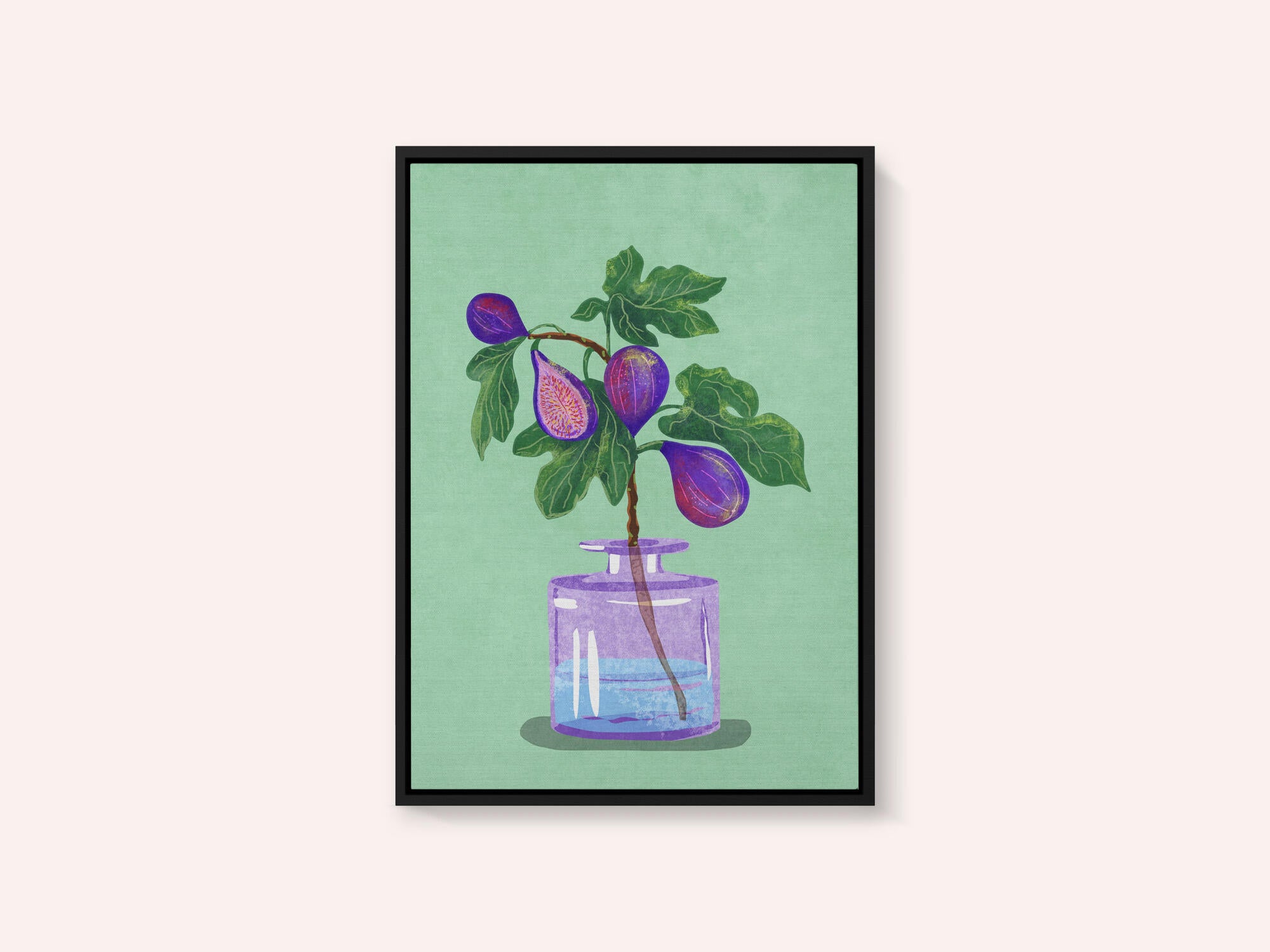 Figs Branch In Vase