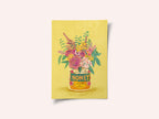 Flowers In a vintage Honey Can