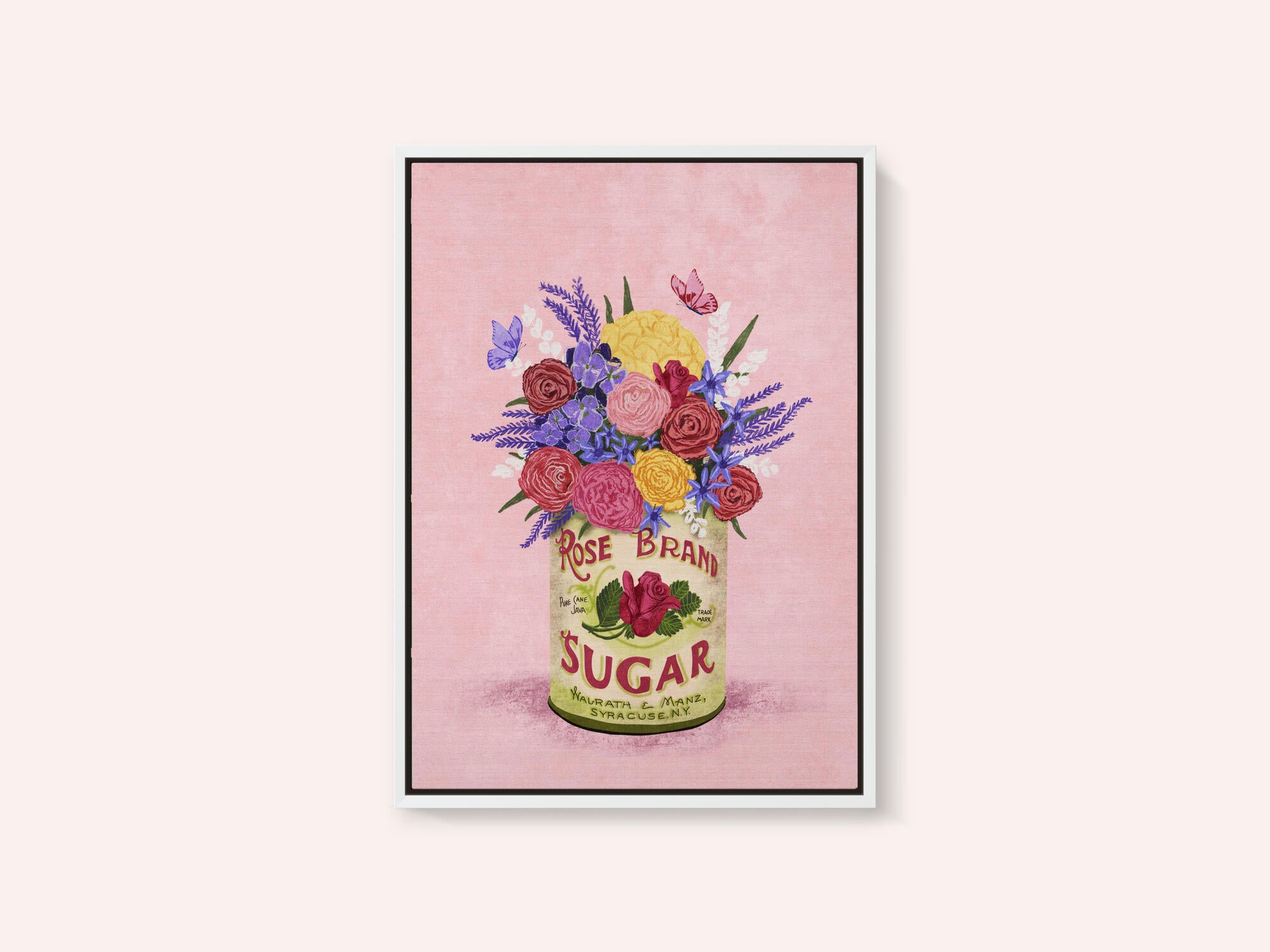 Flowers In a vintage Can