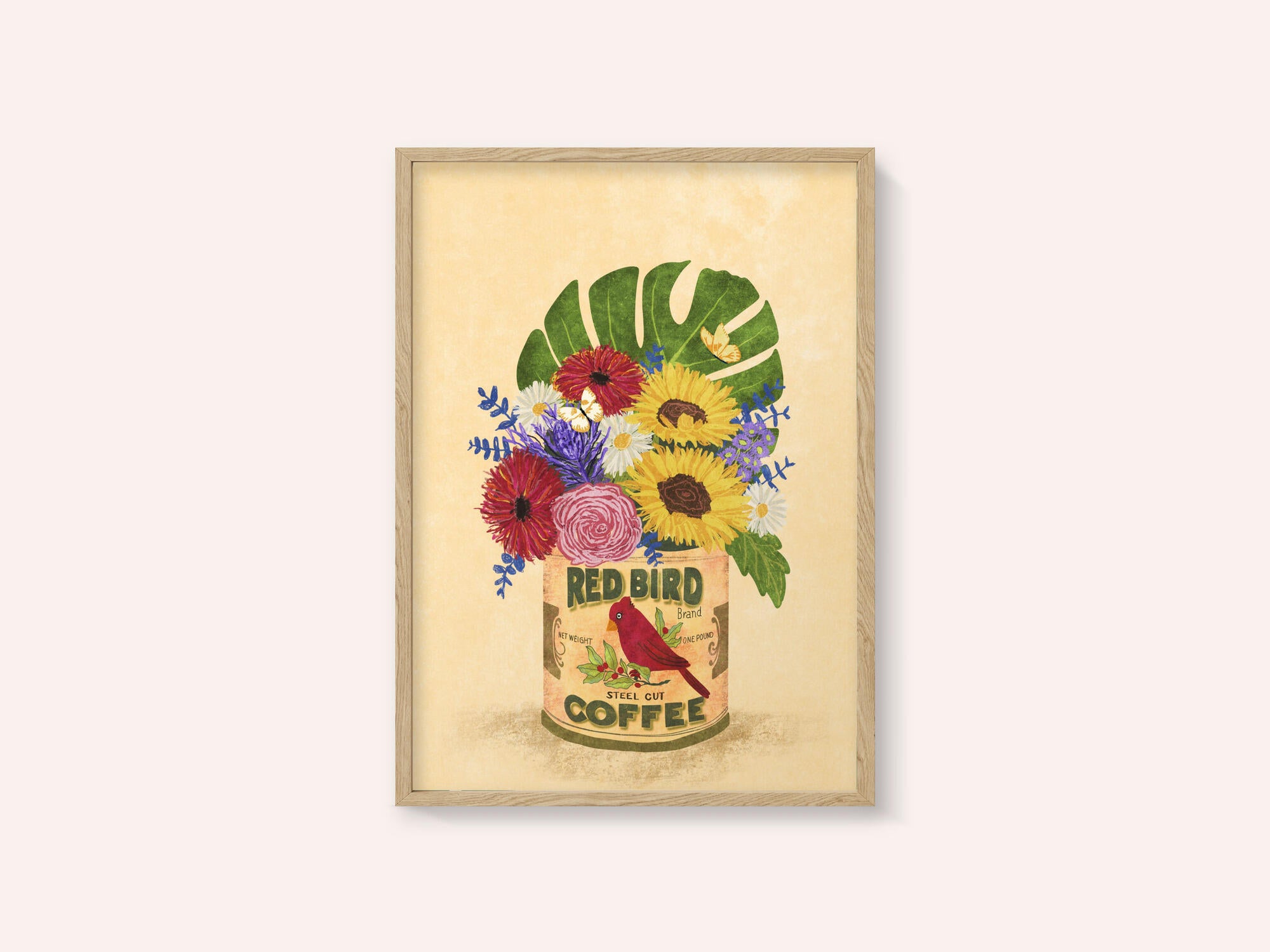 Flowers In a Vintage Coffee Can