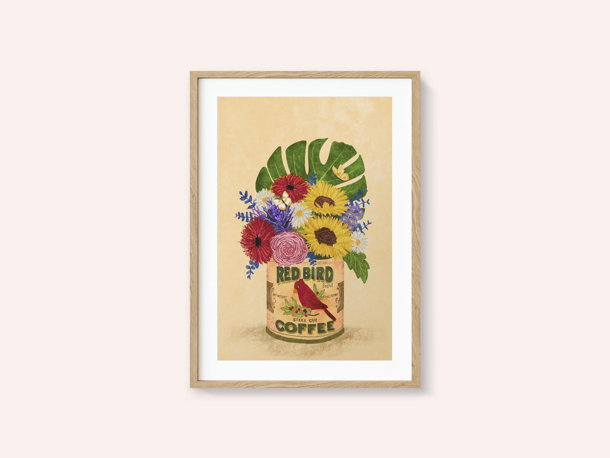 Flowers In a Vintage Coffee Can