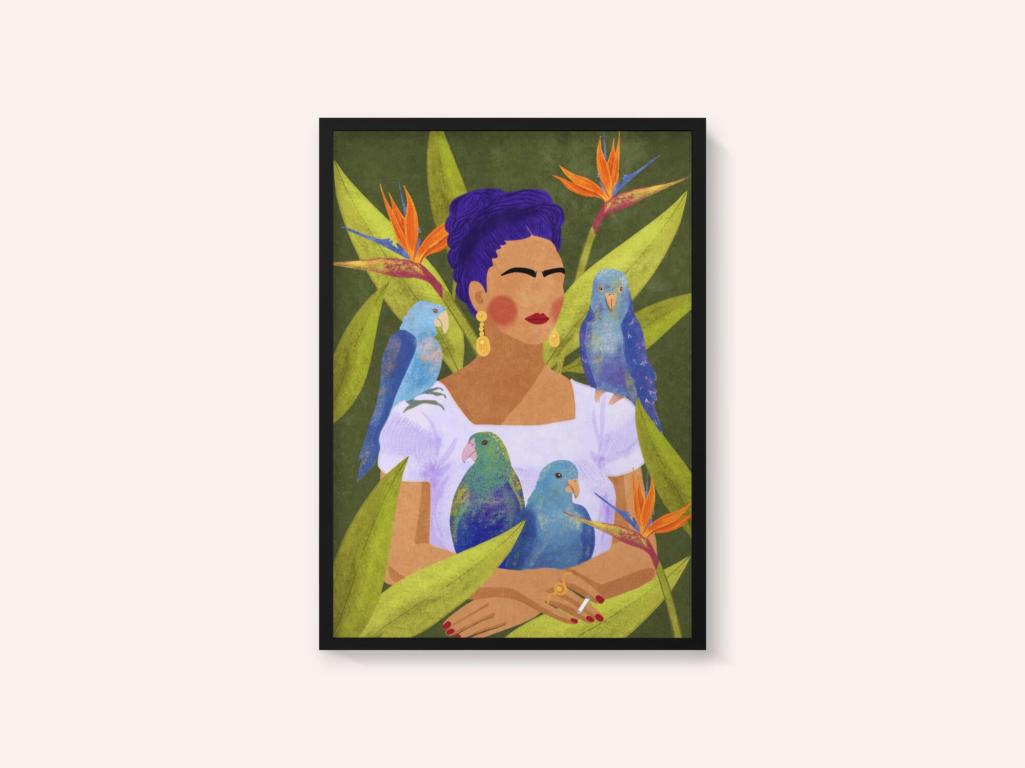 Frida and birds