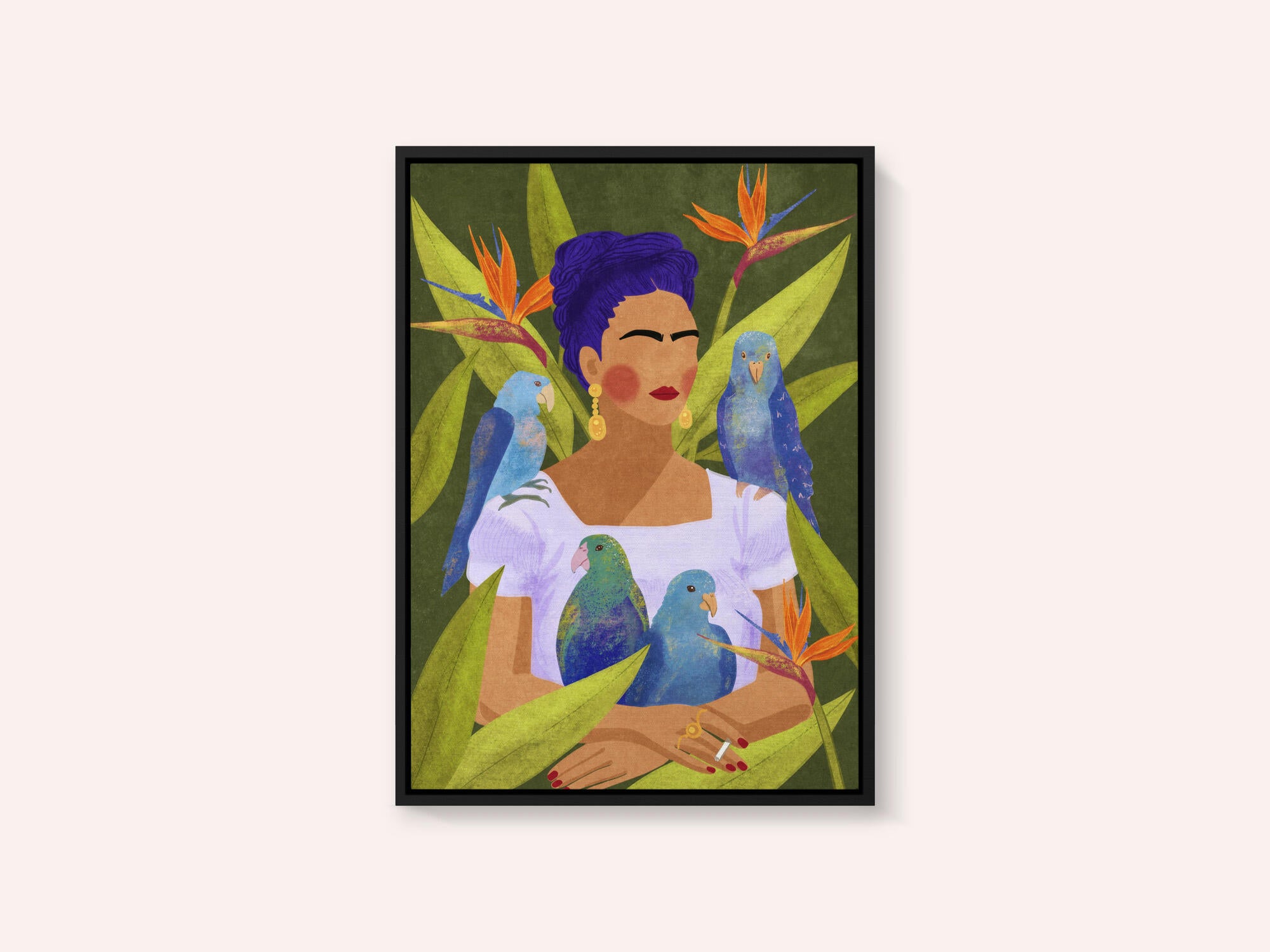 Frida and birds