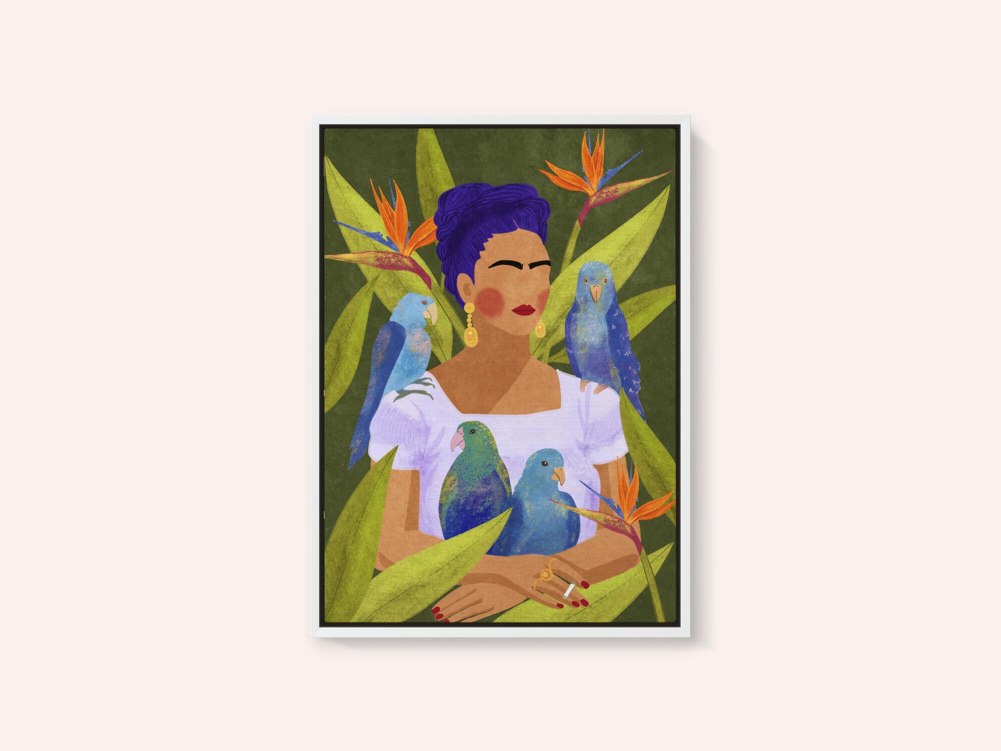 Frida and birds