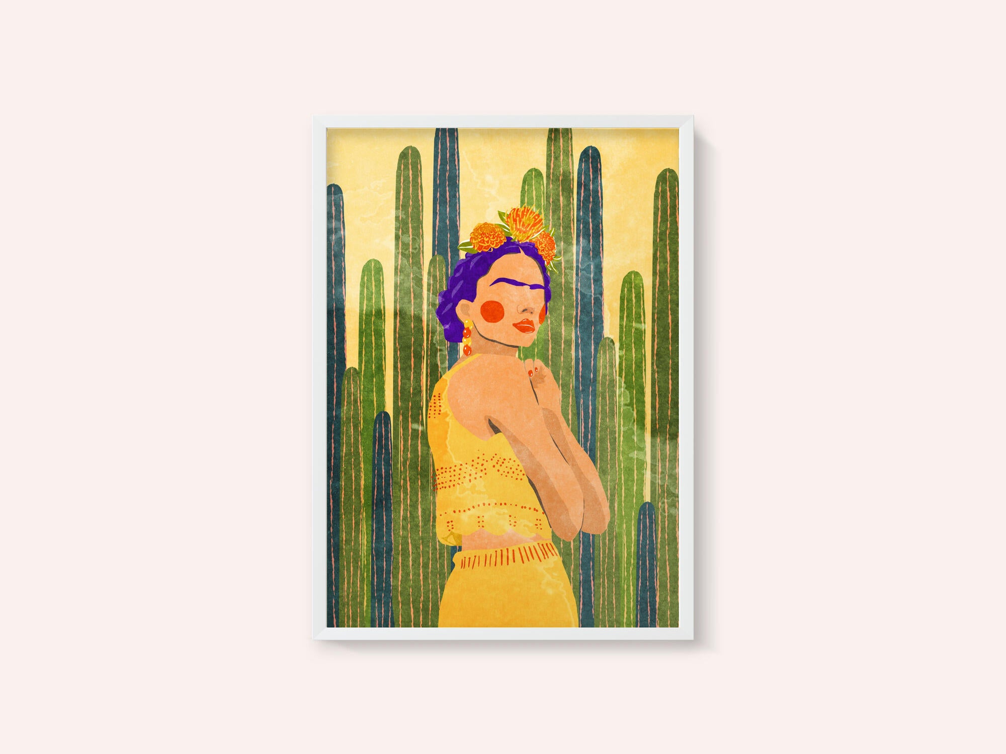 Frida and cacti