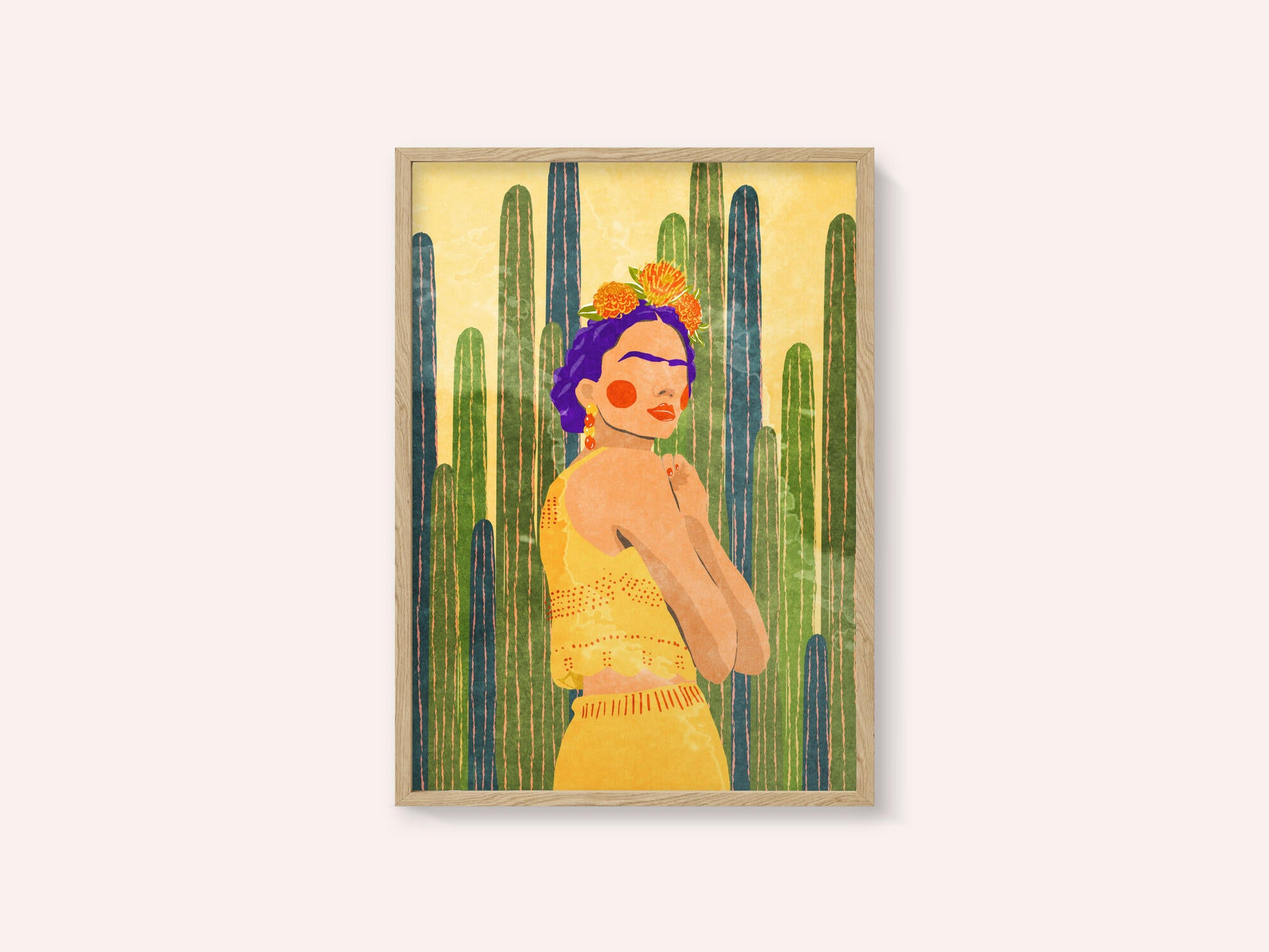 Frida and cacti