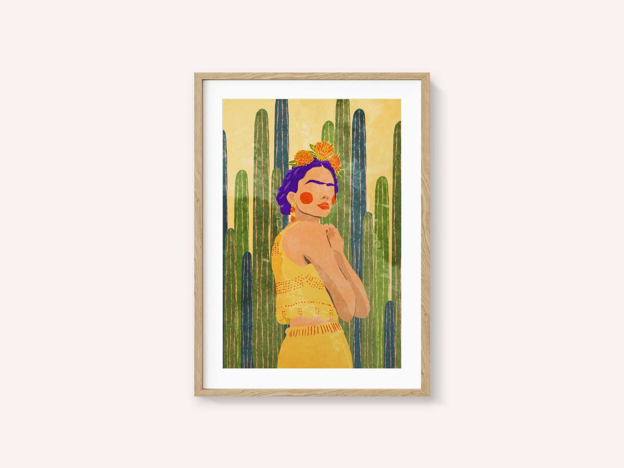 Frida and cacti