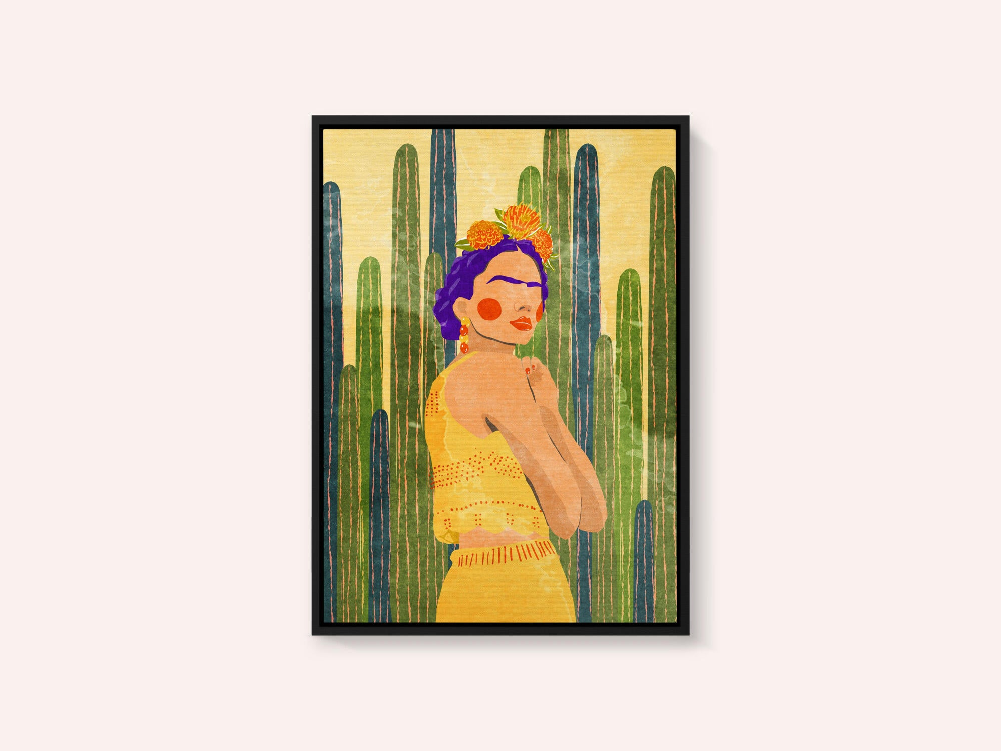 Frida and cacti