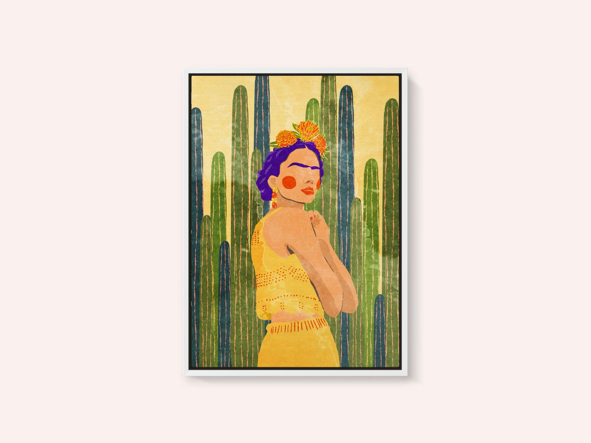 Frida and cacti
