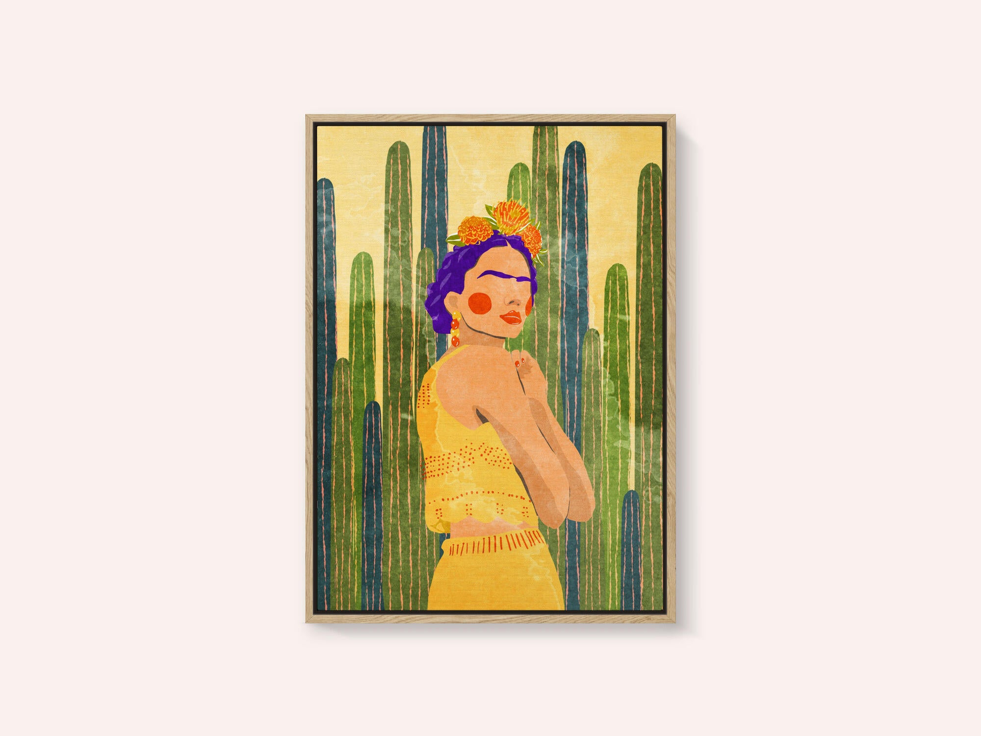 Frida and cacti