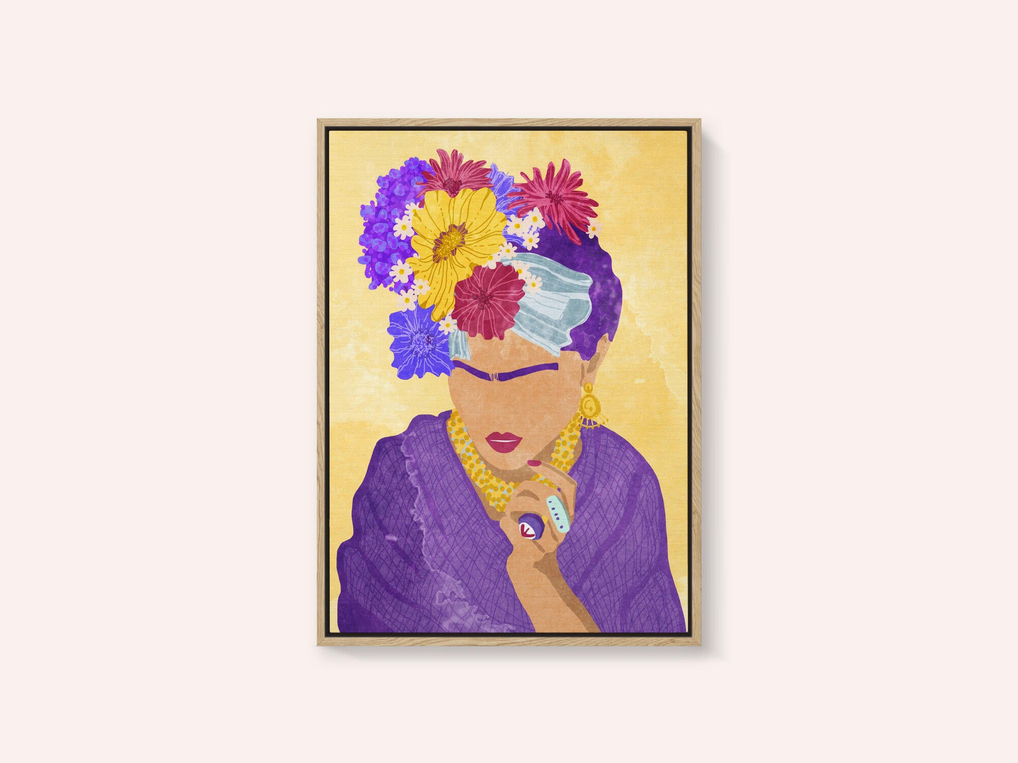 Frida and flowers