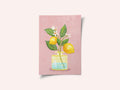 Lemon Bunch In Vase