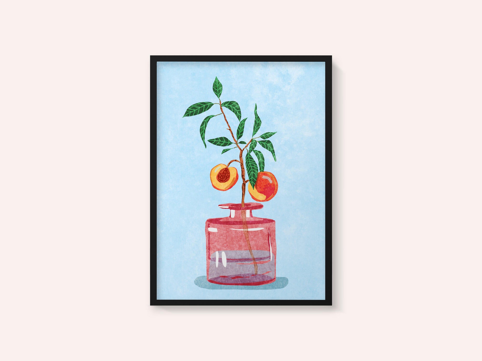 Peach Tree in Vase