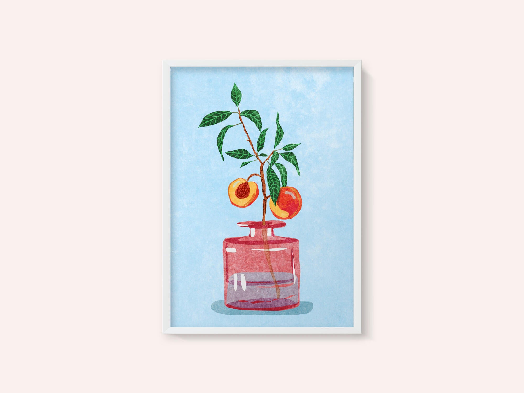Peach Tree in Vase