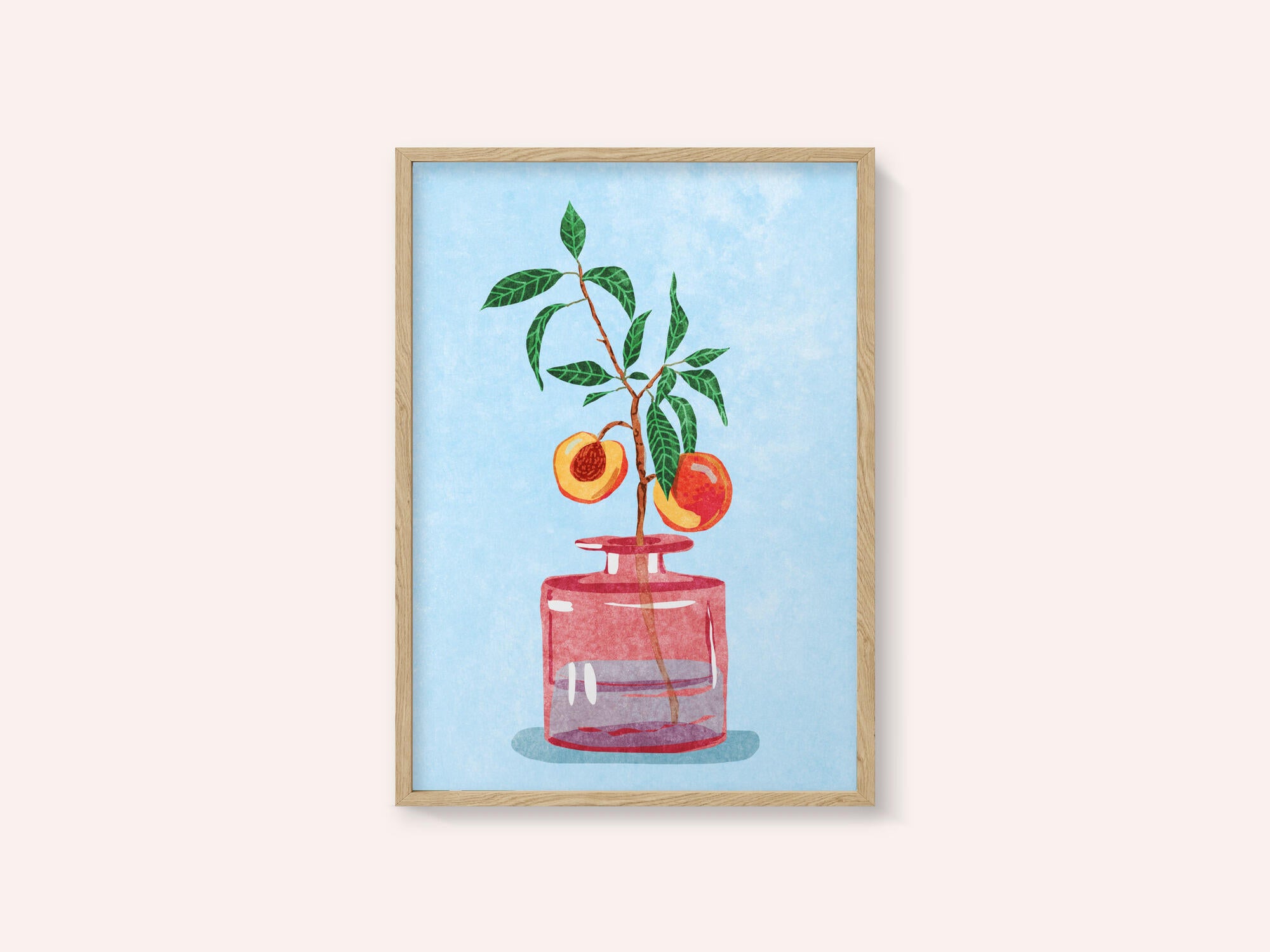 Peach Tree in Vase