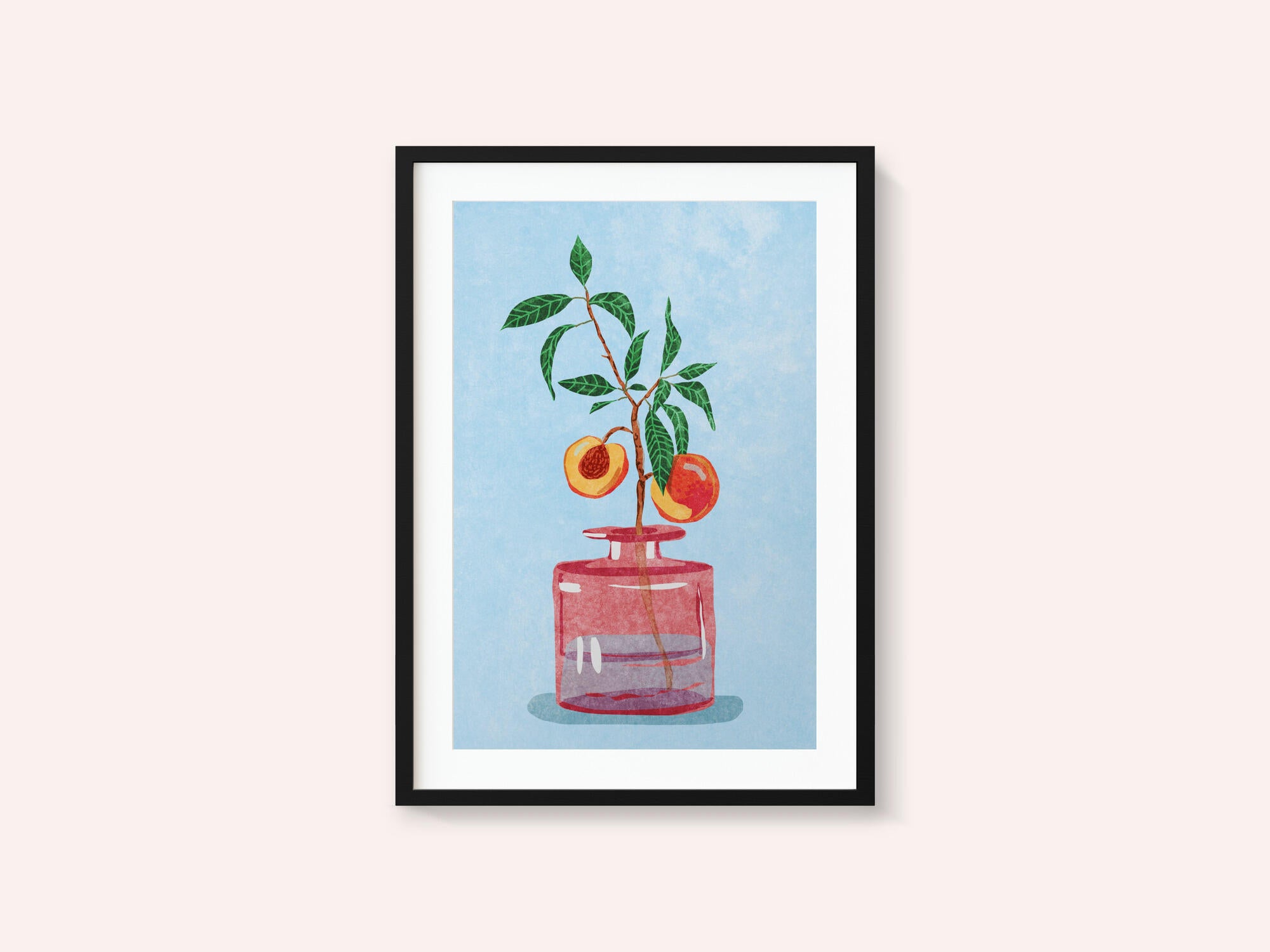 Peach Tree in Vase