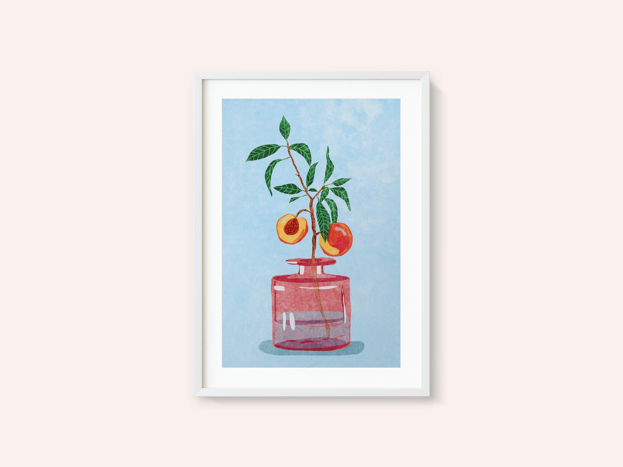 Peach Tree in Vase