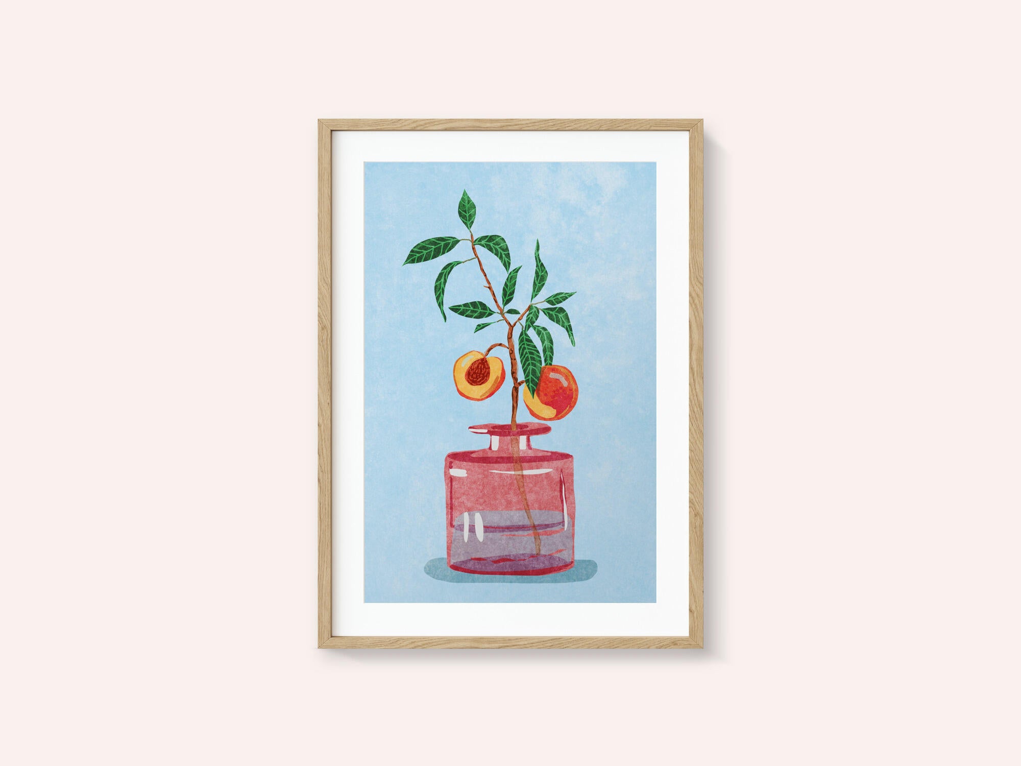 Peach Tree in Vase