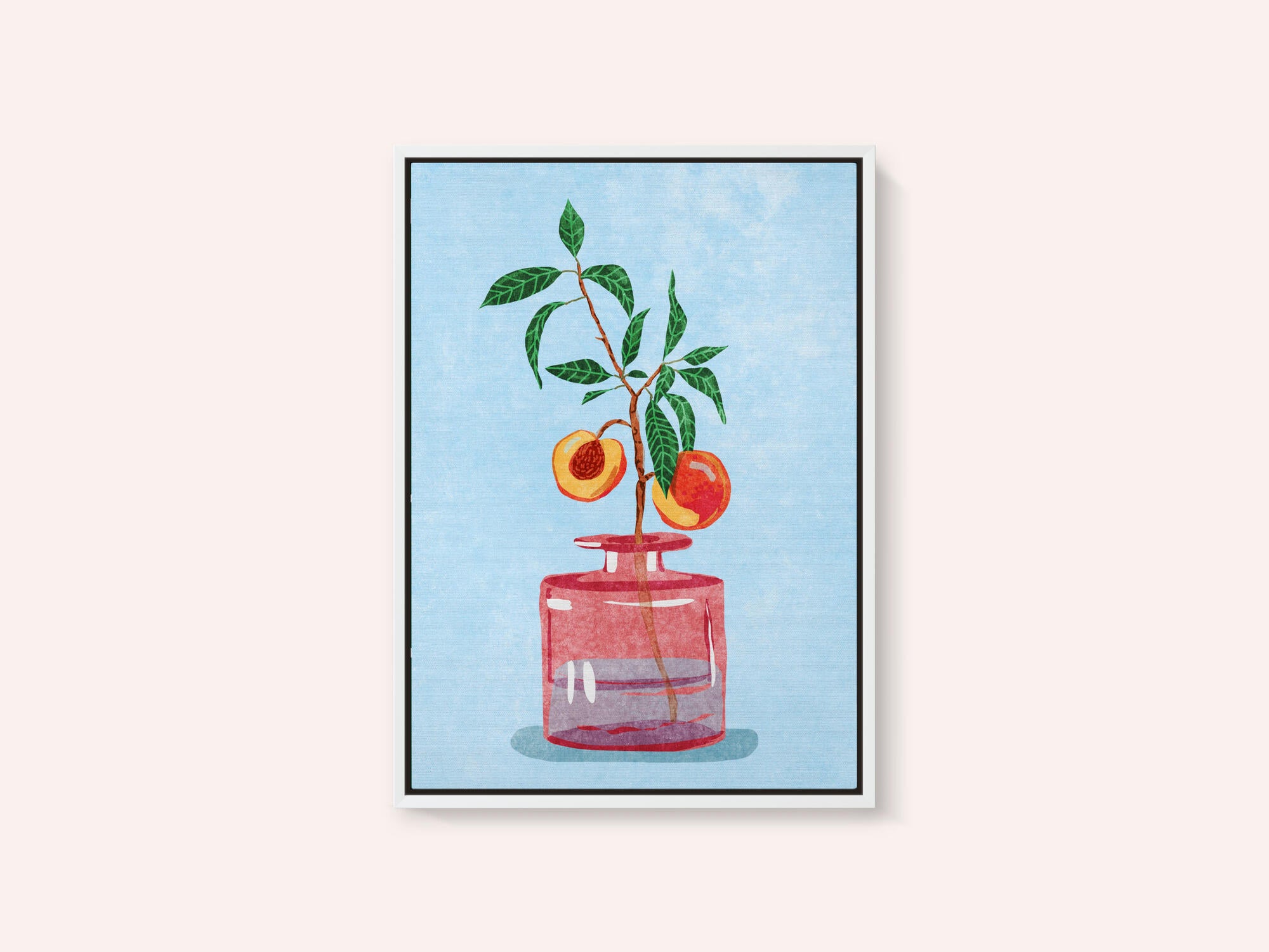 Peach Tree in Vase