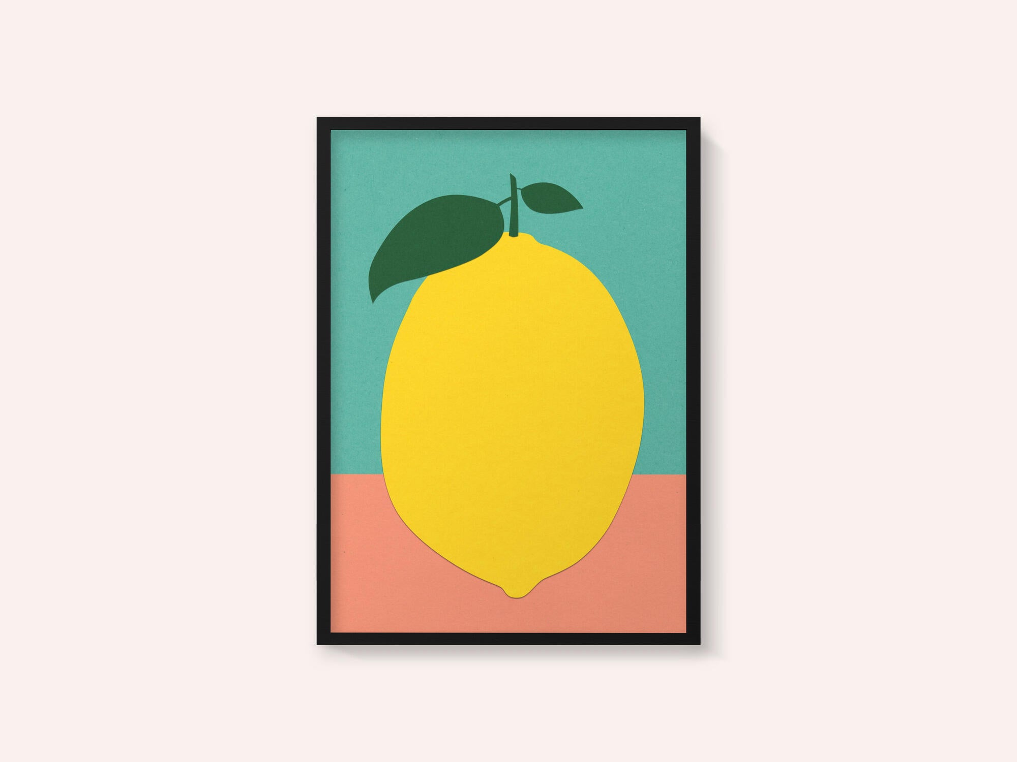 Lemon With Two Leaves