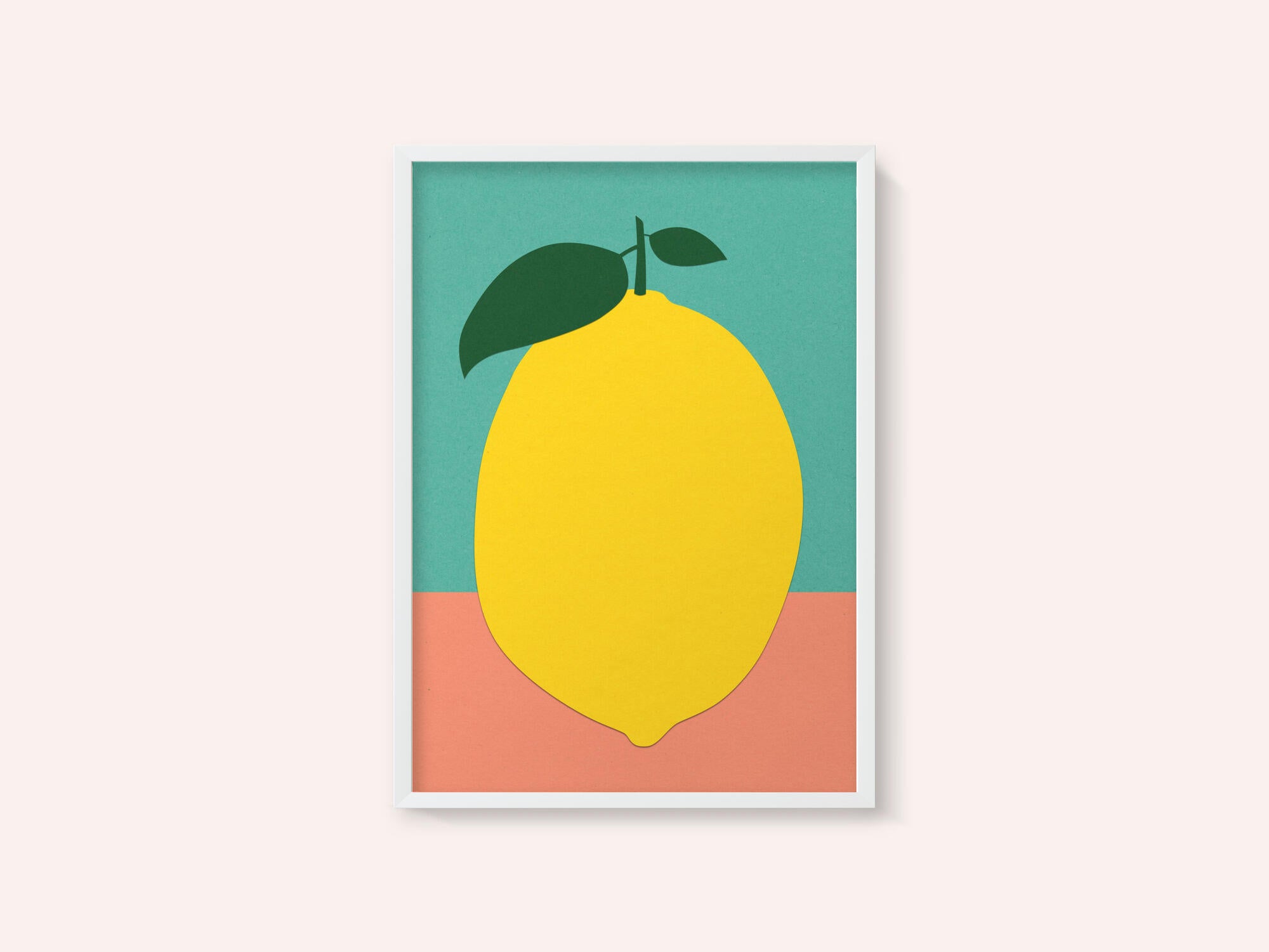 Lemon With Two Leaves