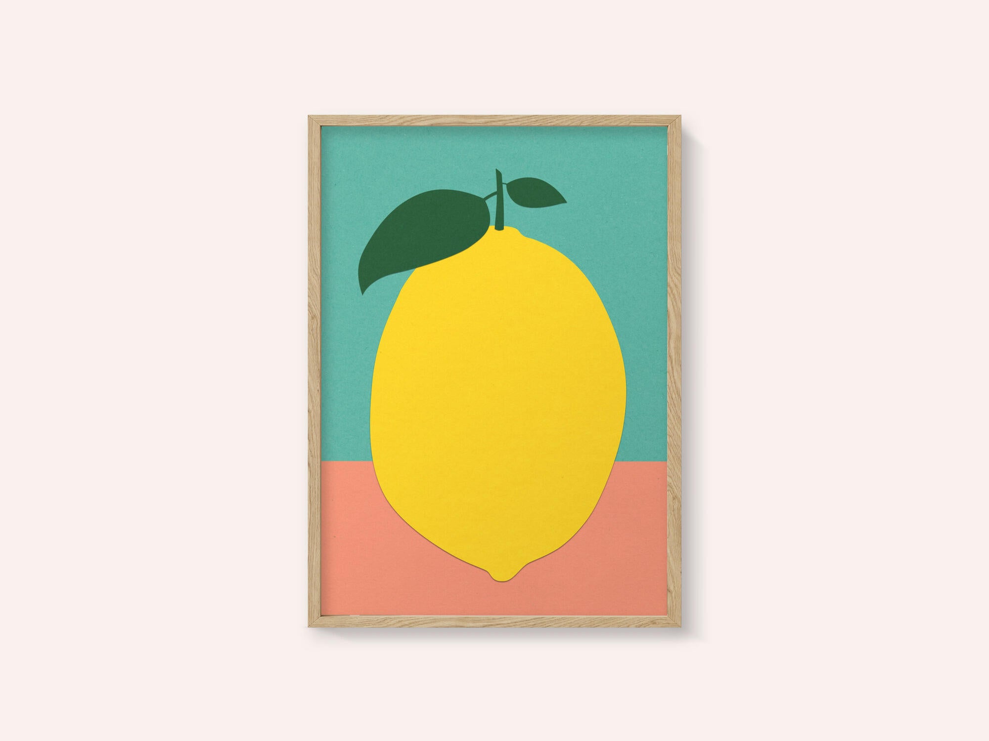 Lemon With Two Leaves
