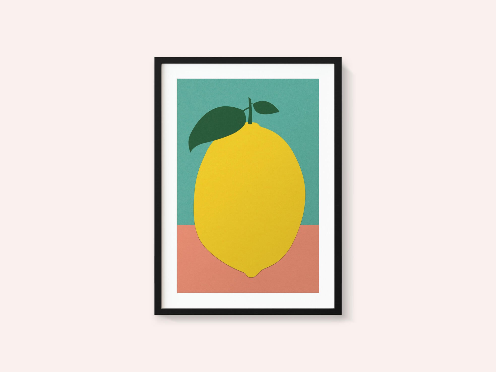 Lemon With Two Leaves
