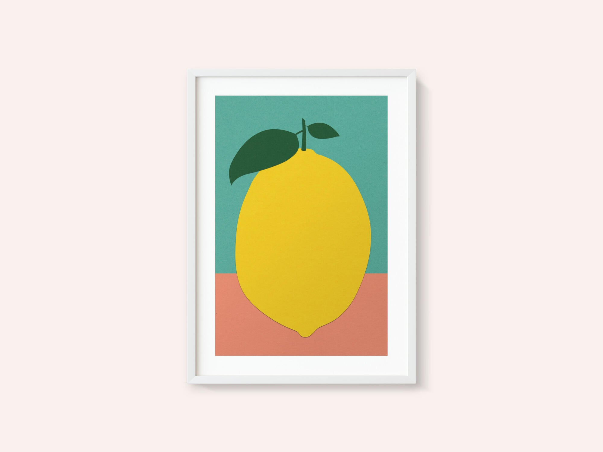 Lemon With Two Leaves
