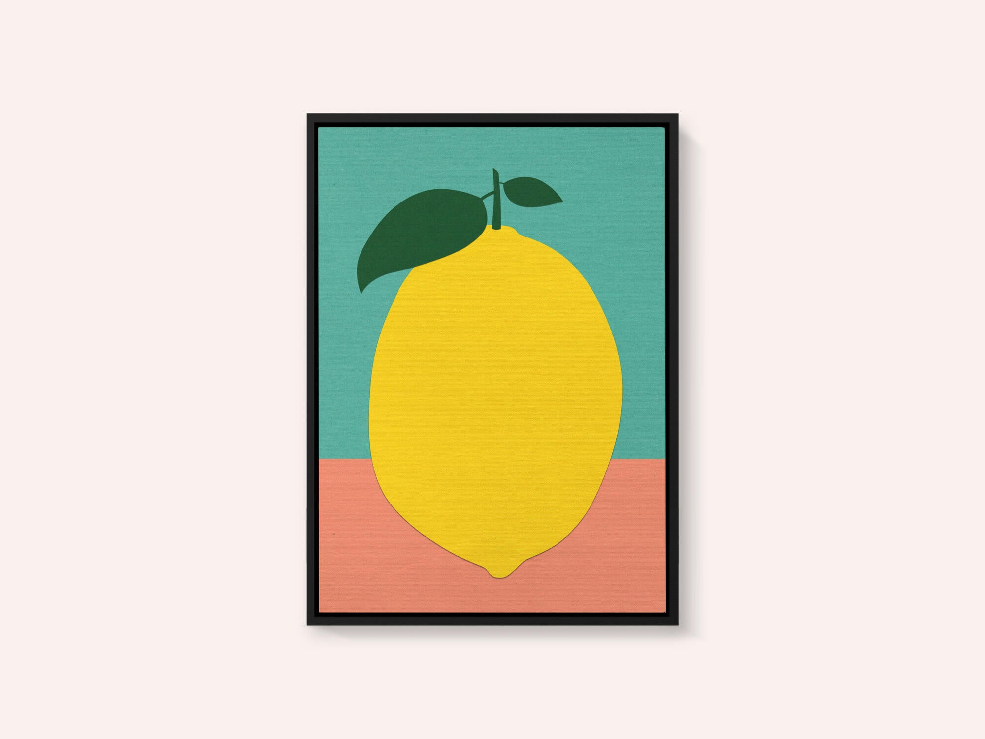 Lemon With Two Leaves