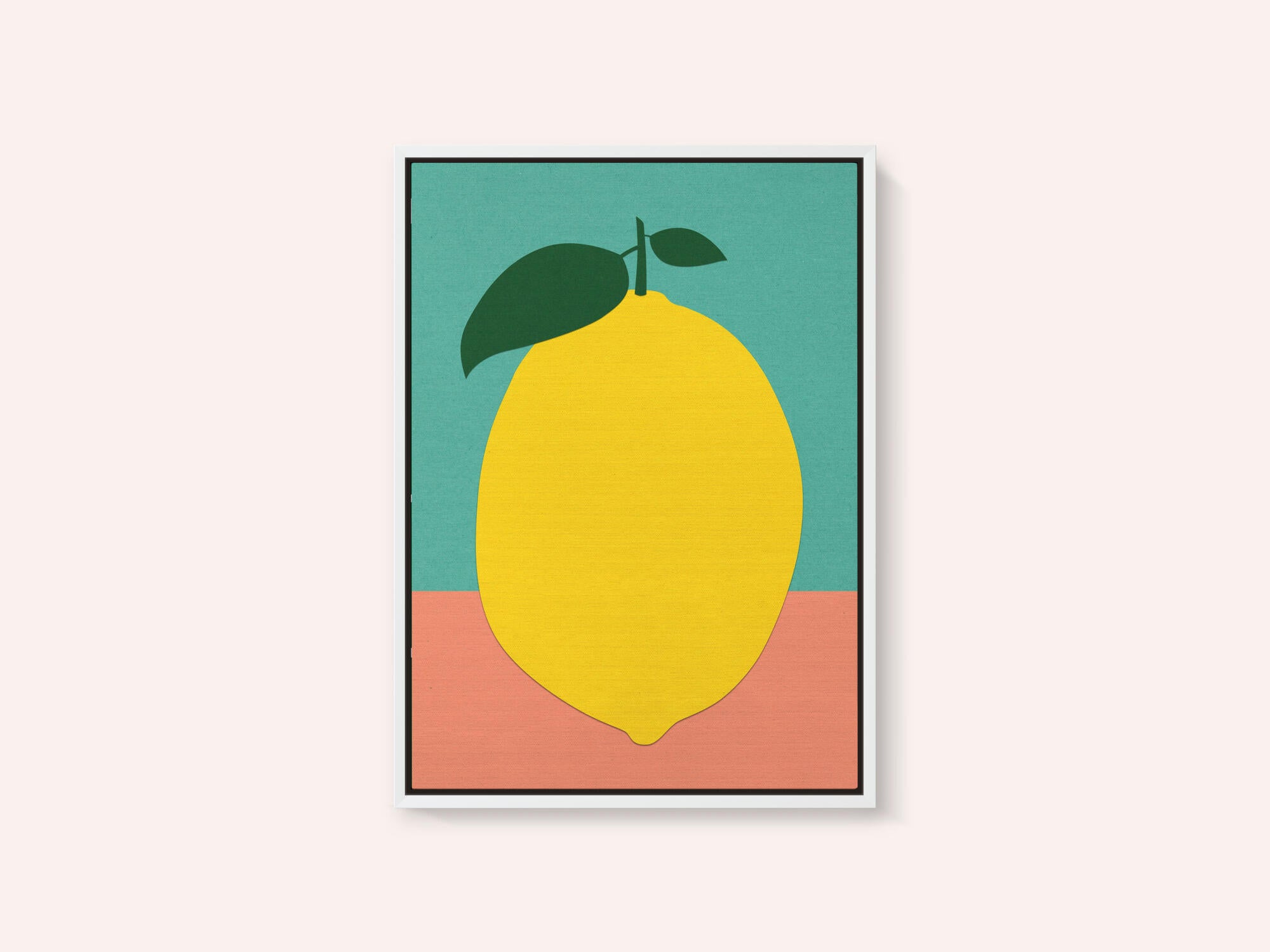 Lemon With Two Leaves