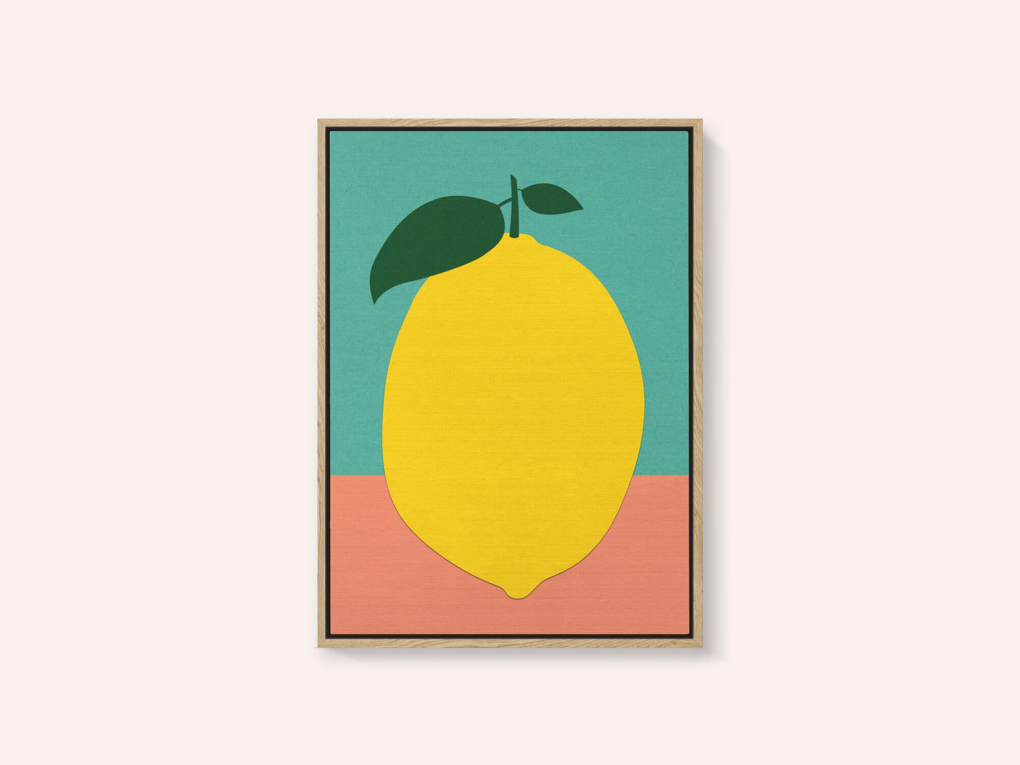 Lemon With Two Leaves